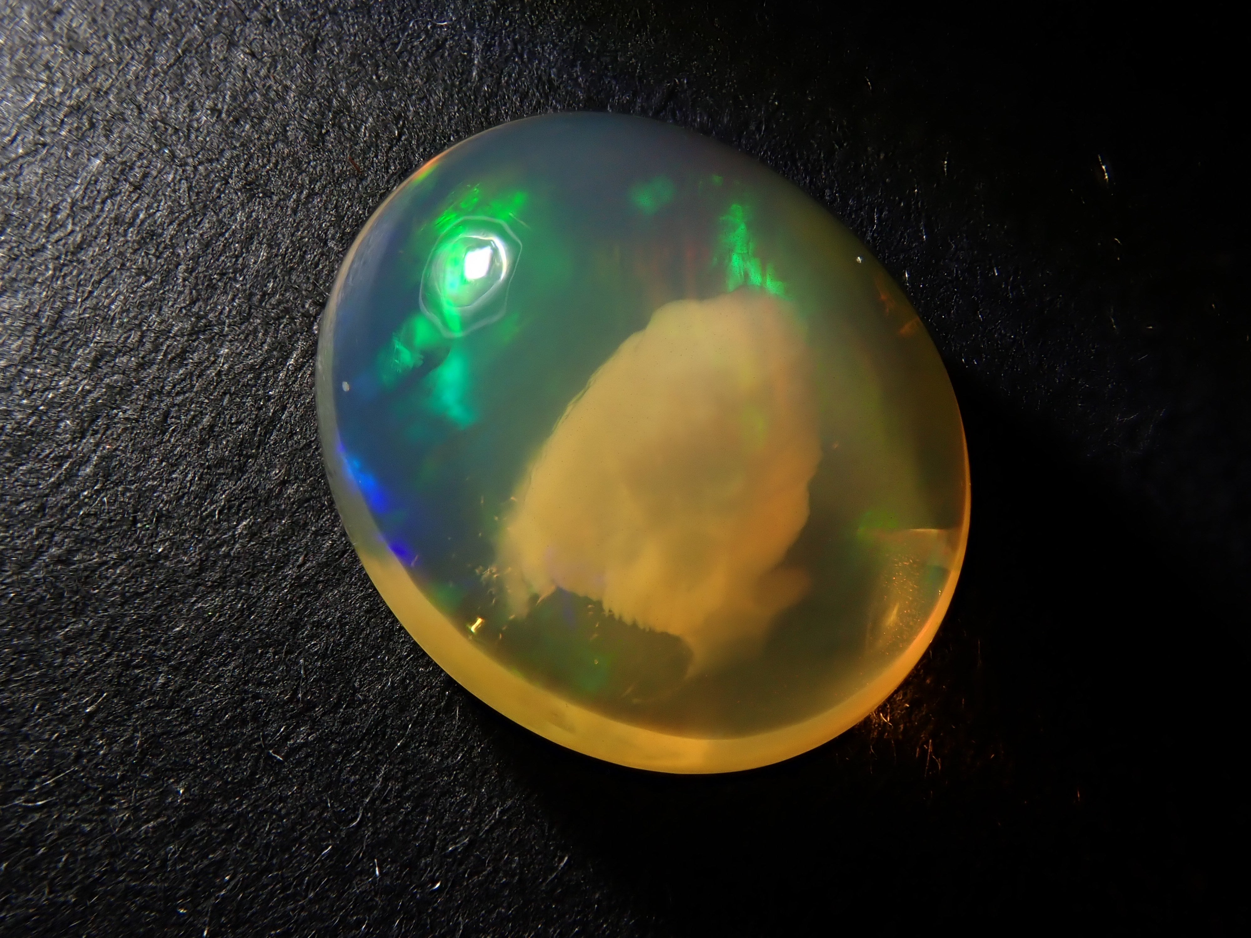 【12562002掲載】メキシコ産エッグインオパール 3.646ctルース