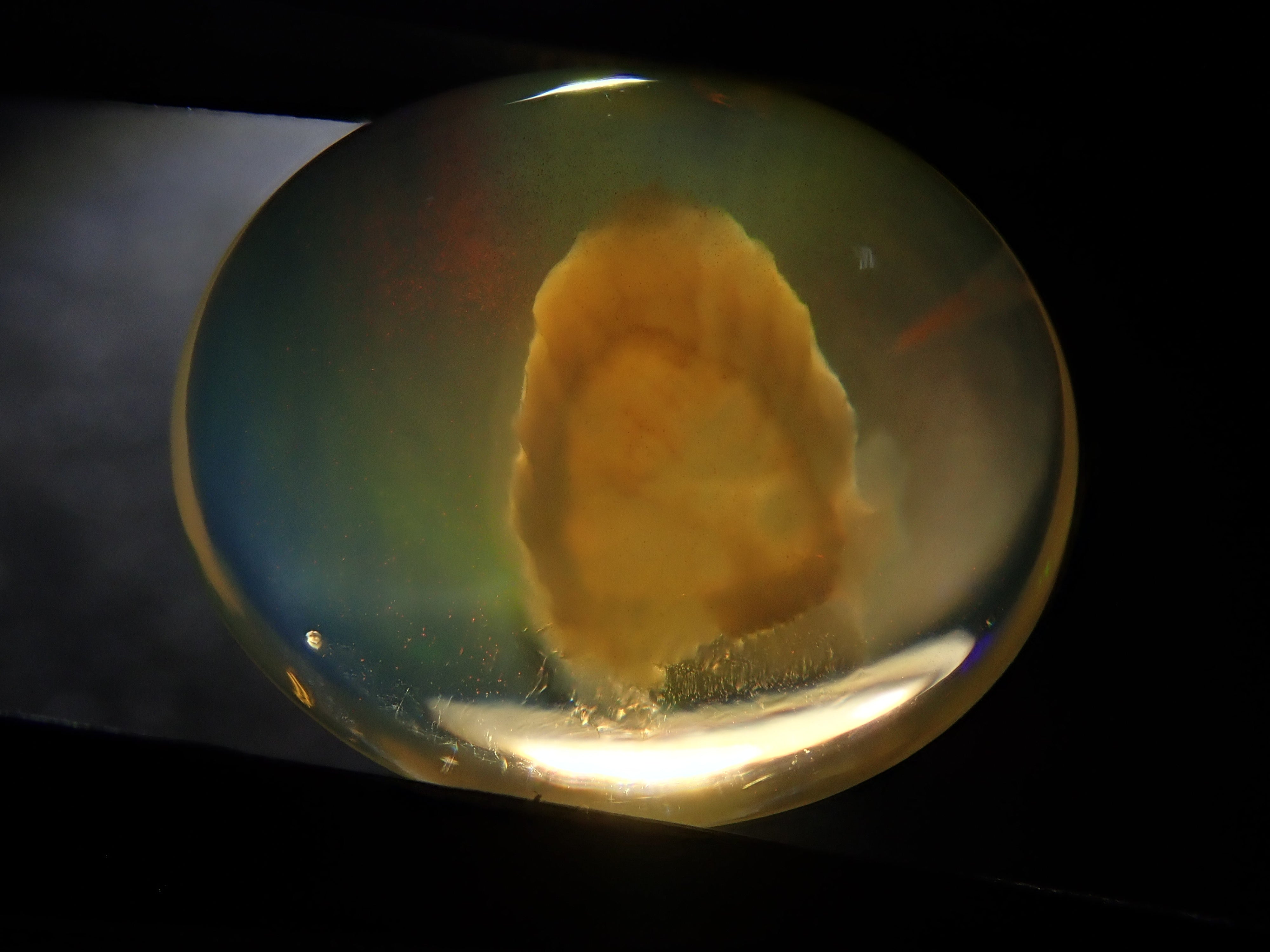 【12562002掲載】メキシコ産エッグインオパール 3.646ctルース