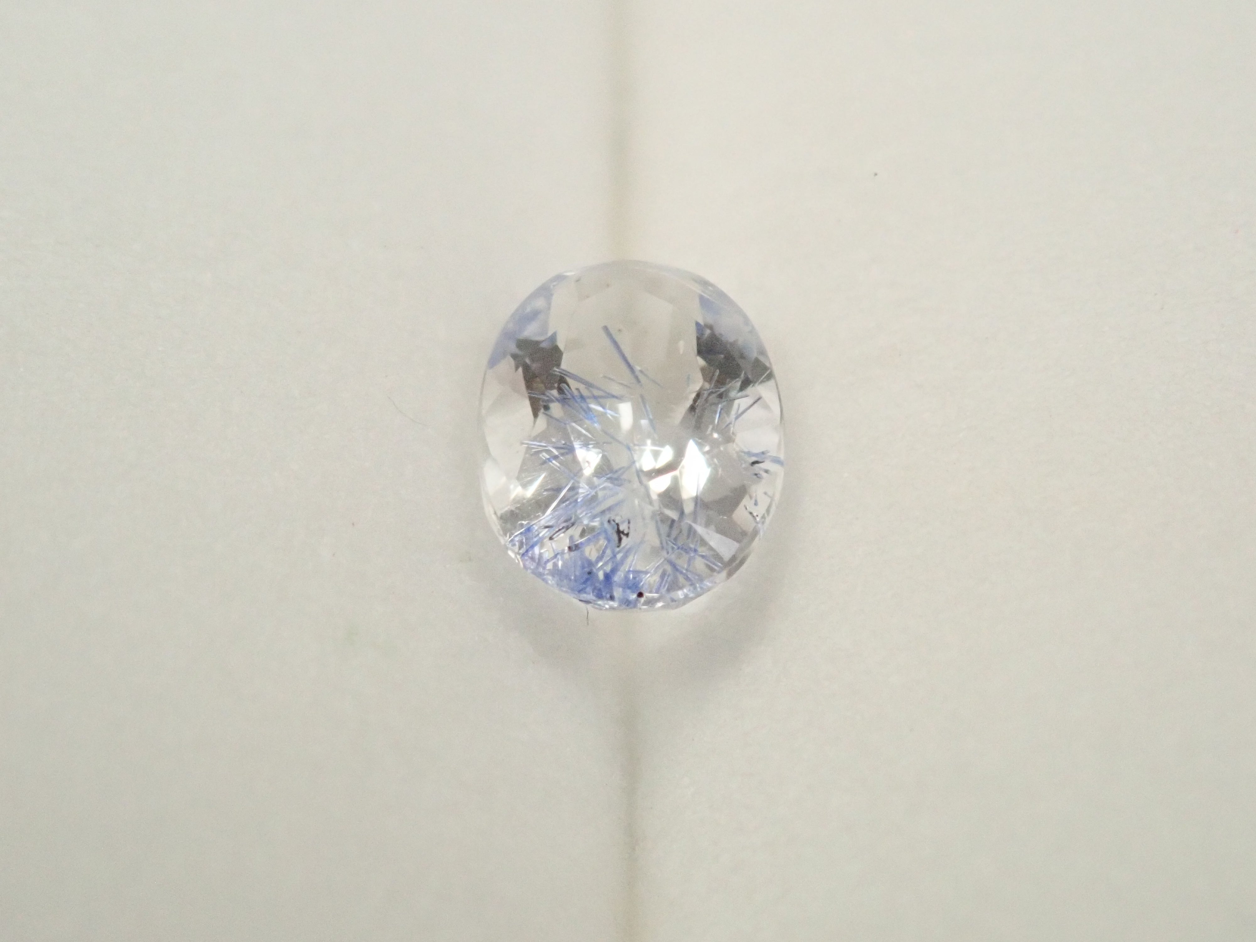 【12562096掲載】ブラジル産デュモルチェライトインクォーツ 0.699ctルース