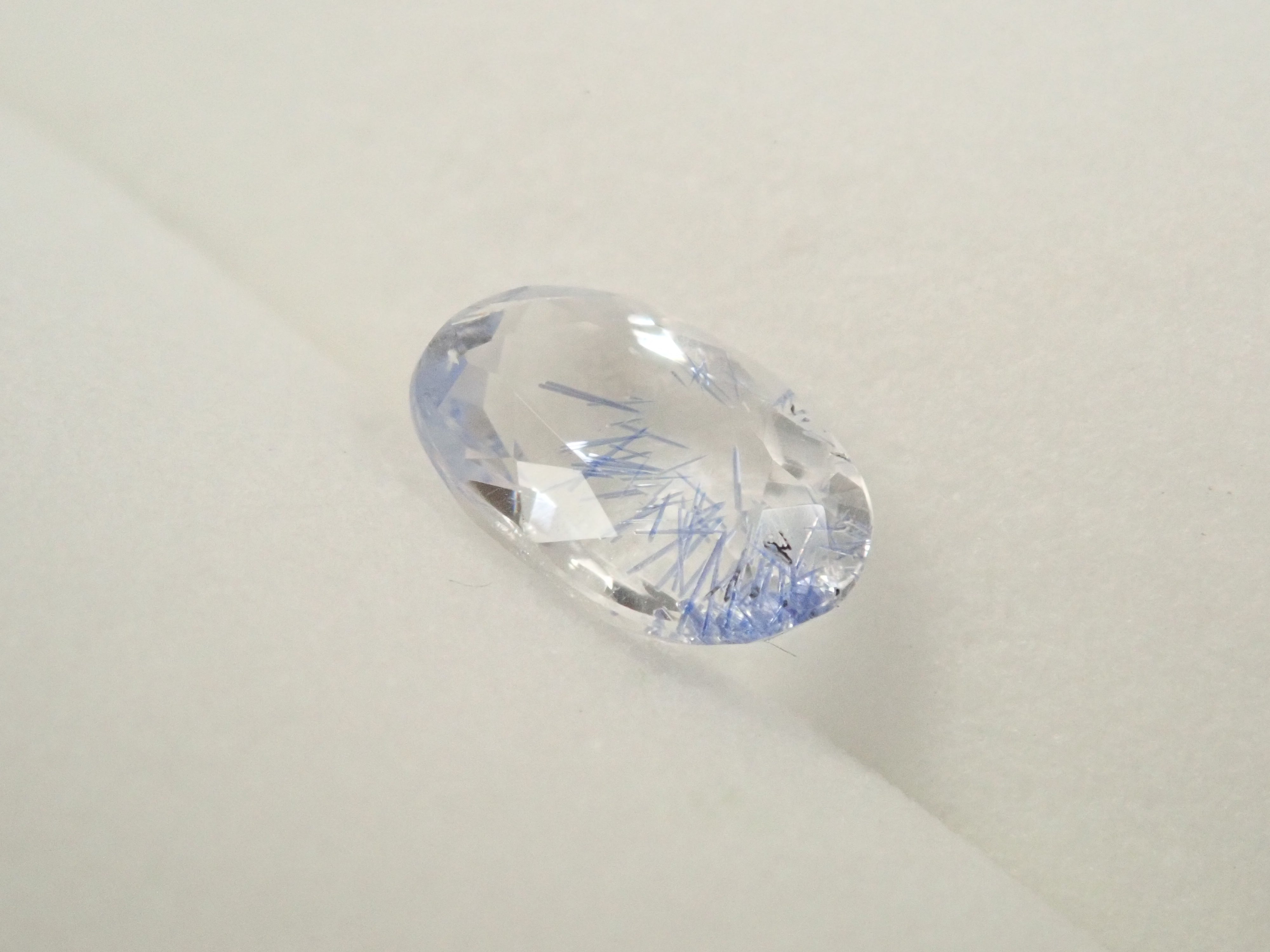 【12562096掲載】ブラジル産デュモルチェライトインクォーツ 0.699ctルース