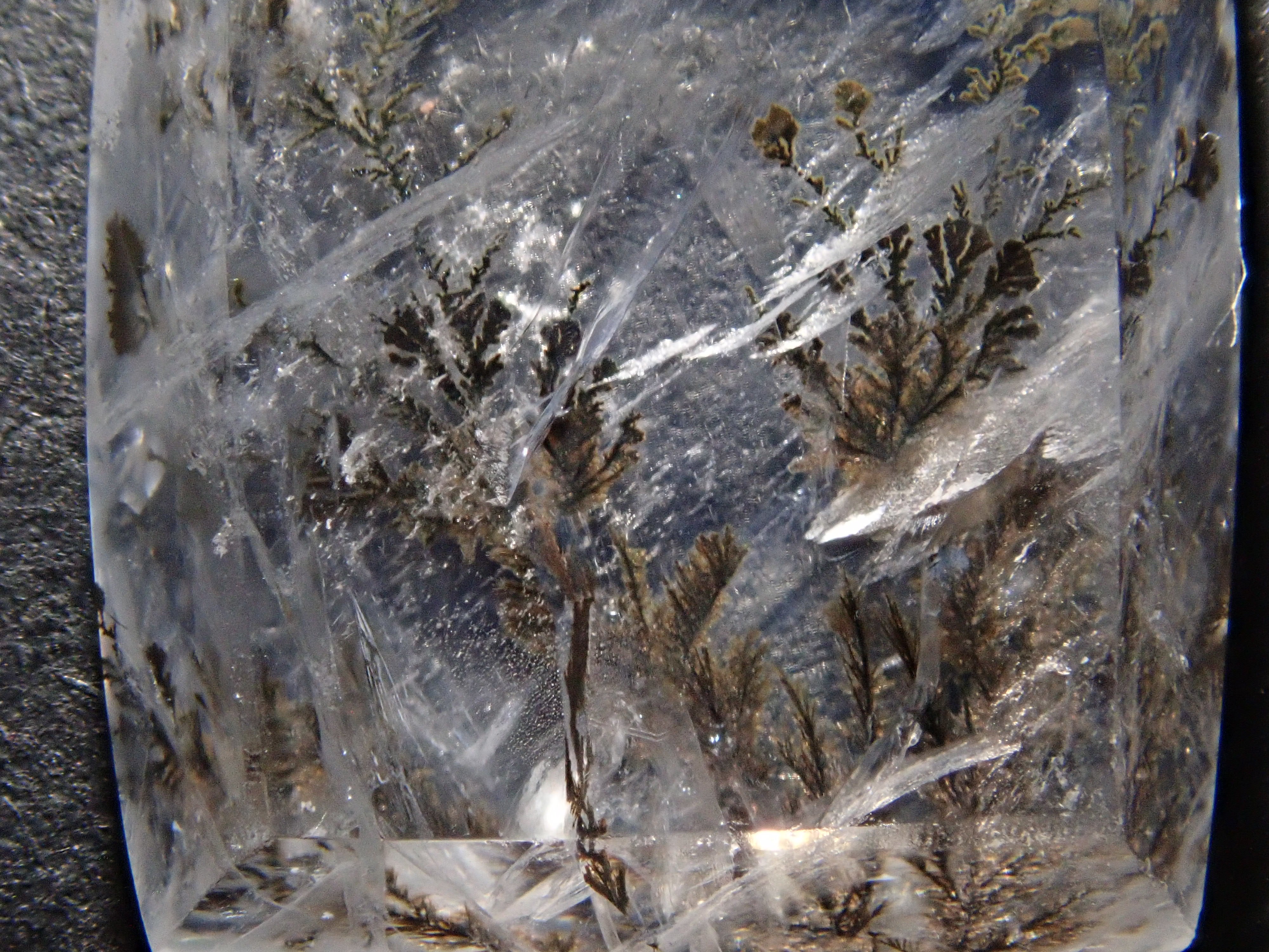 【12562081掲載】ブラジル産デンドリティッククォーツ 8.598ctルース