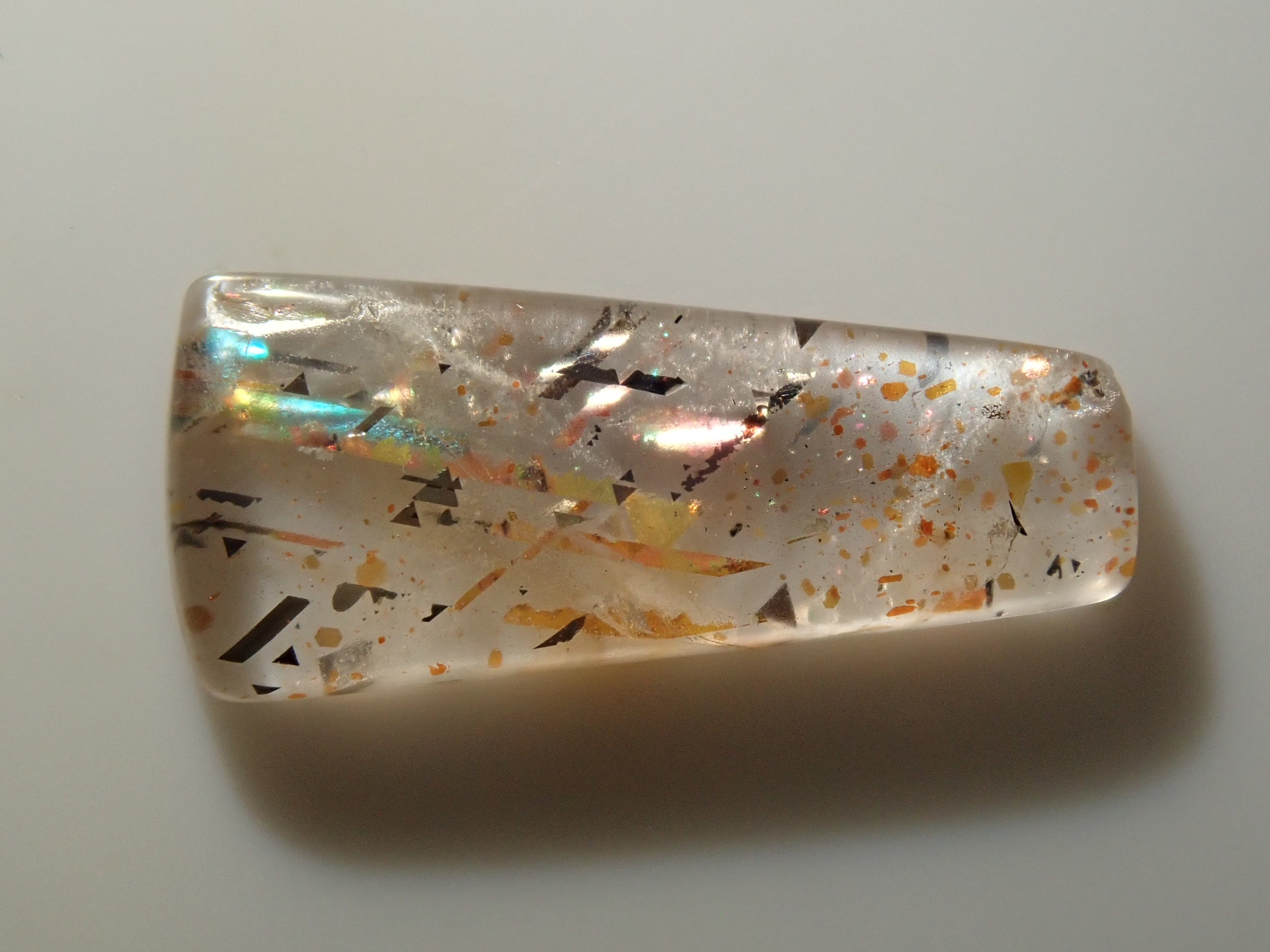 【12562045掲載】オーストラリア産レインボーラティスサンストーン 1.053ctルース