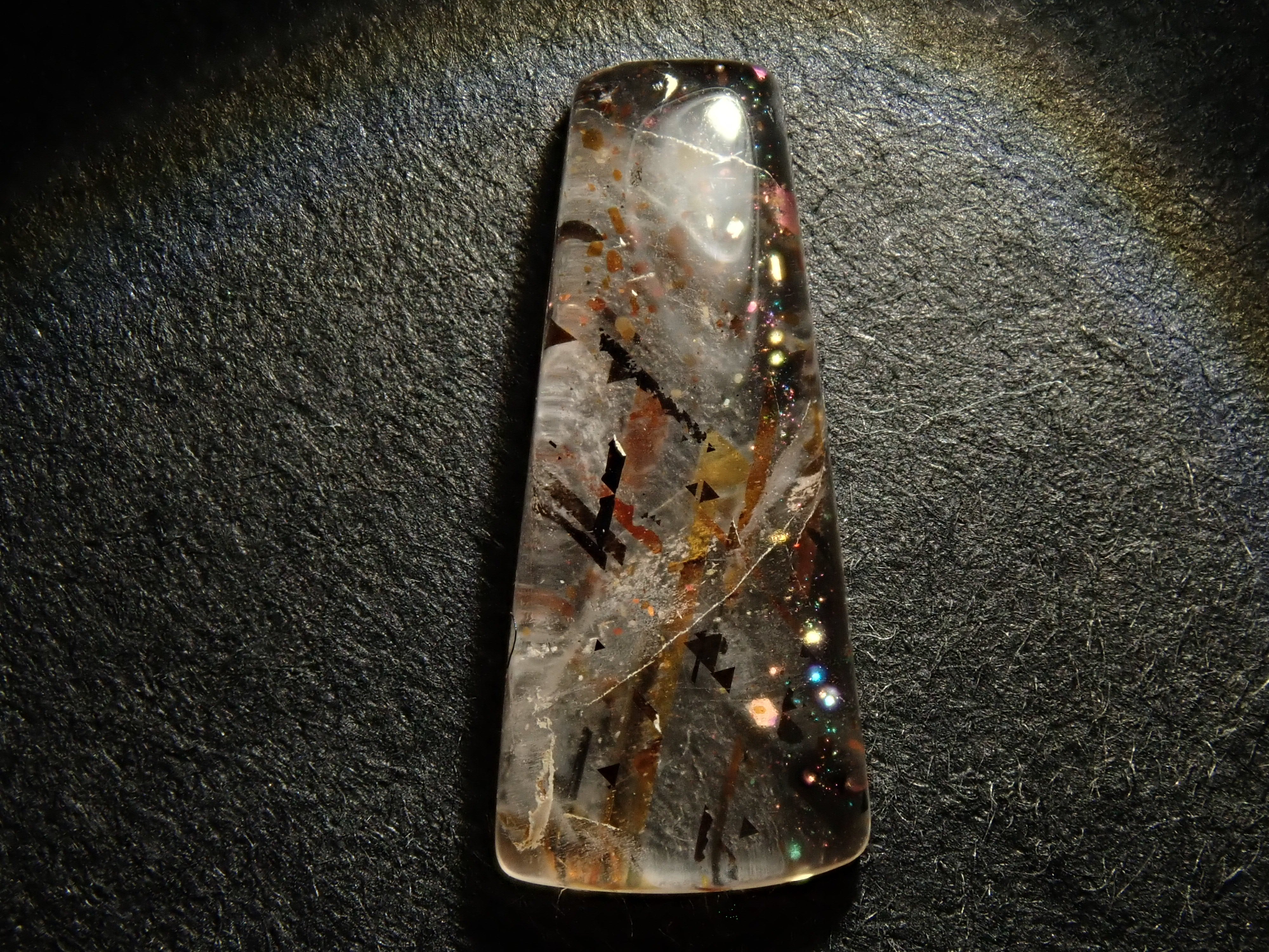 【12562045掲載】オーストラリア産レインボーラティスサンストーン 1.053ctルース