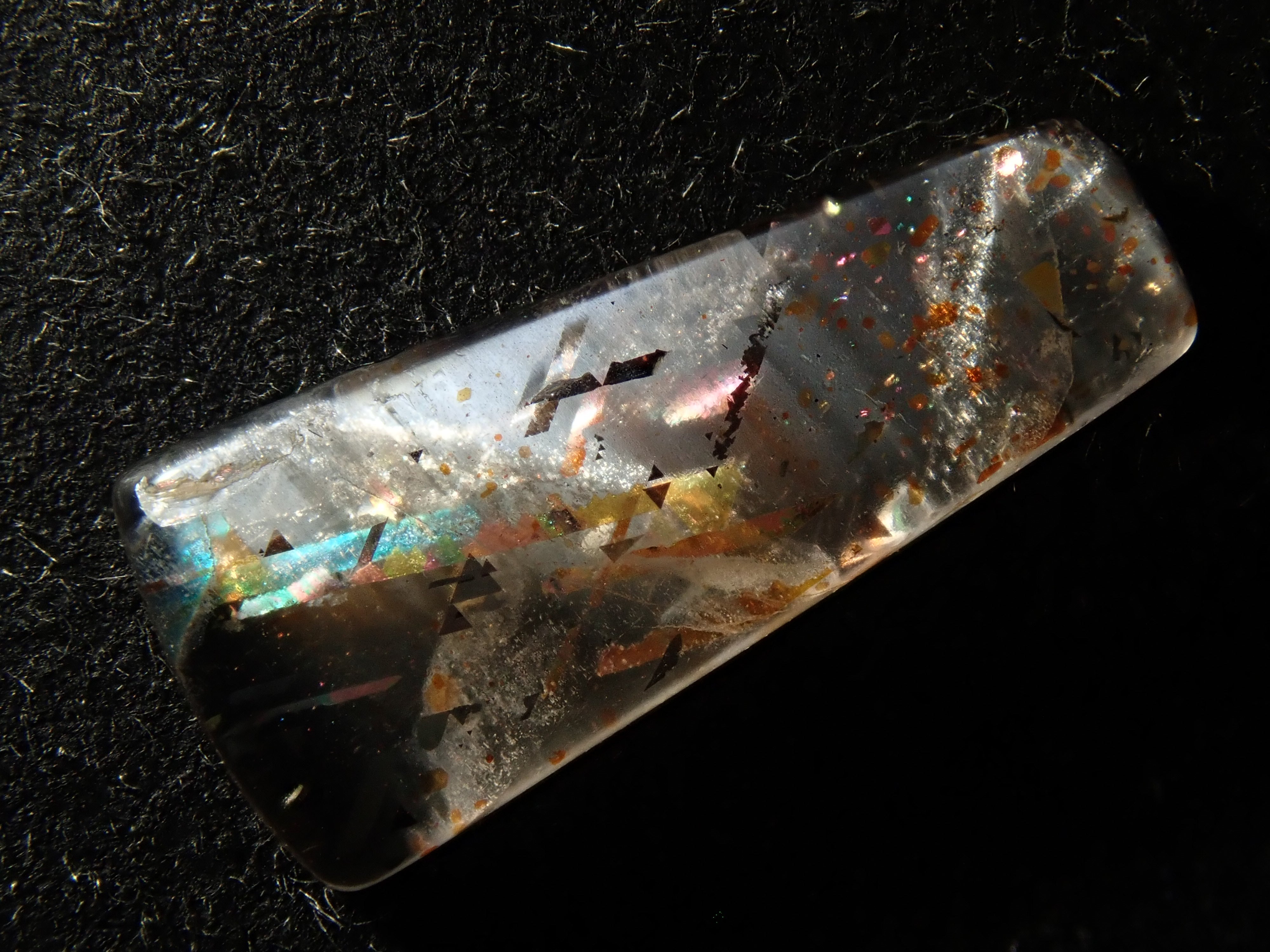 【12562045掲載】オーストラリア産レインボーラティスサンストーン 1.053ctルース