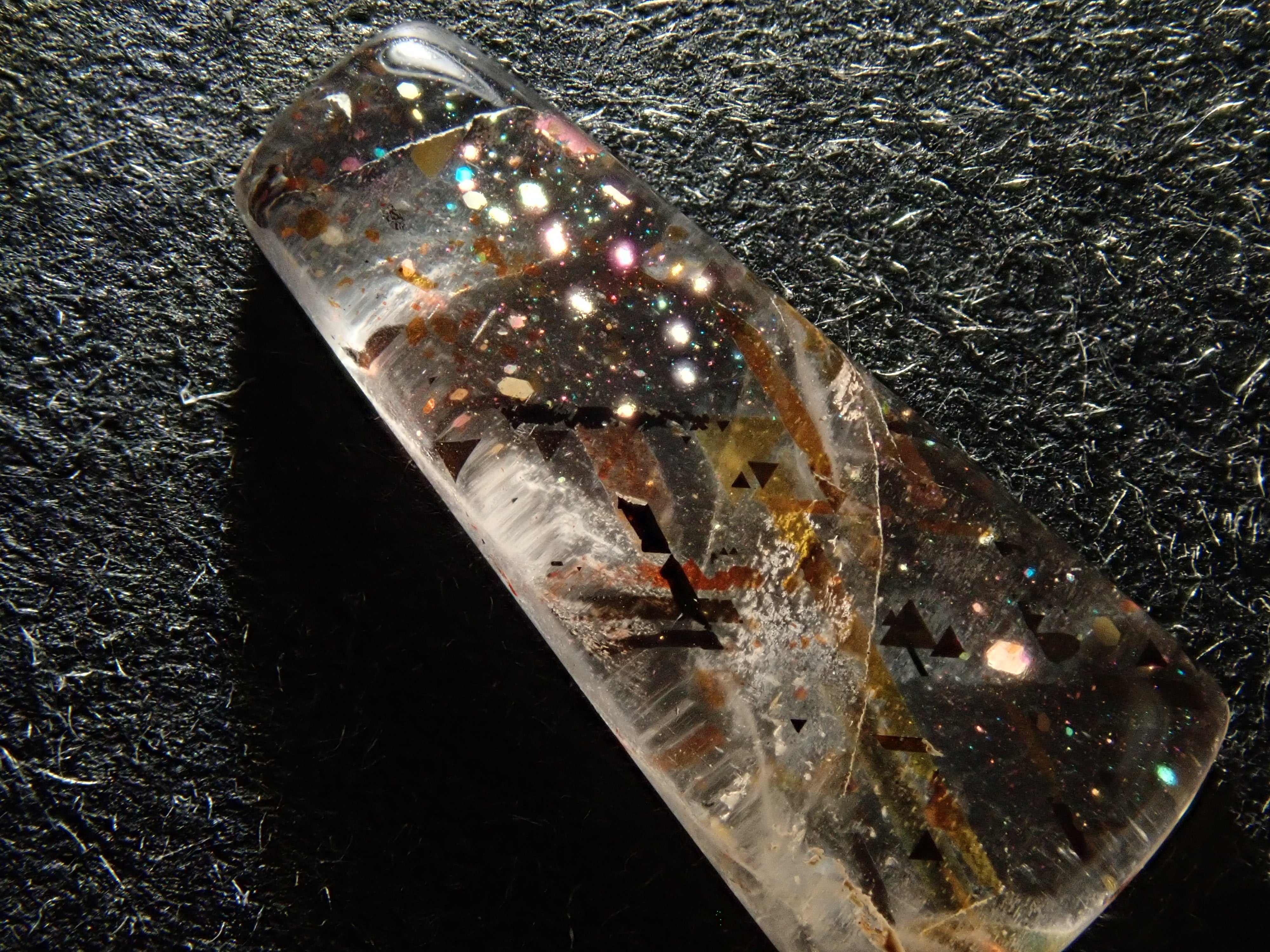 【12562045掲載】オーストラリア産レインボーラティスサンストーン 1.053ctルース