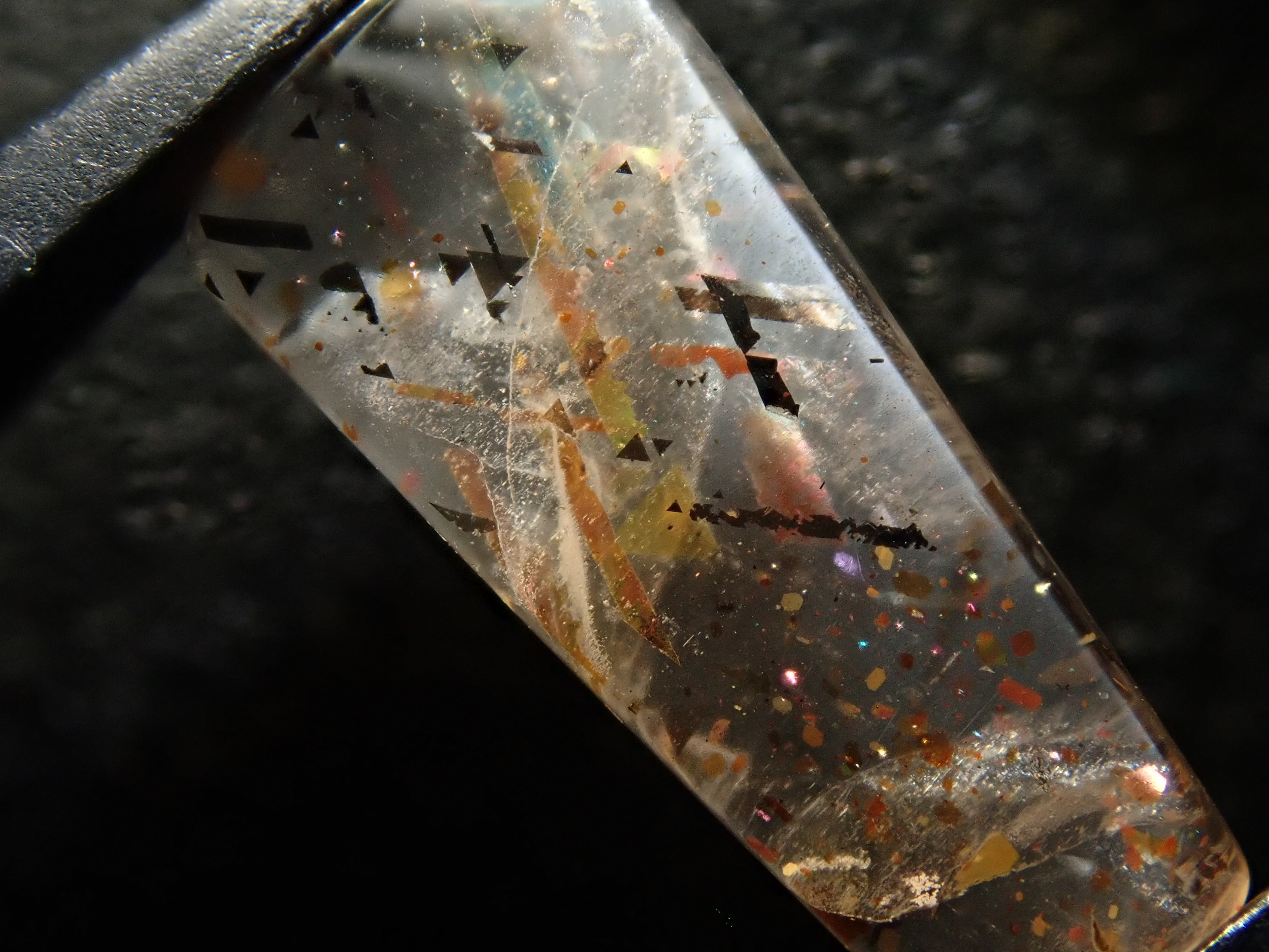 【12562045掲載】オーストラリア産レインボーラティスサンストーン 1.053ctルース