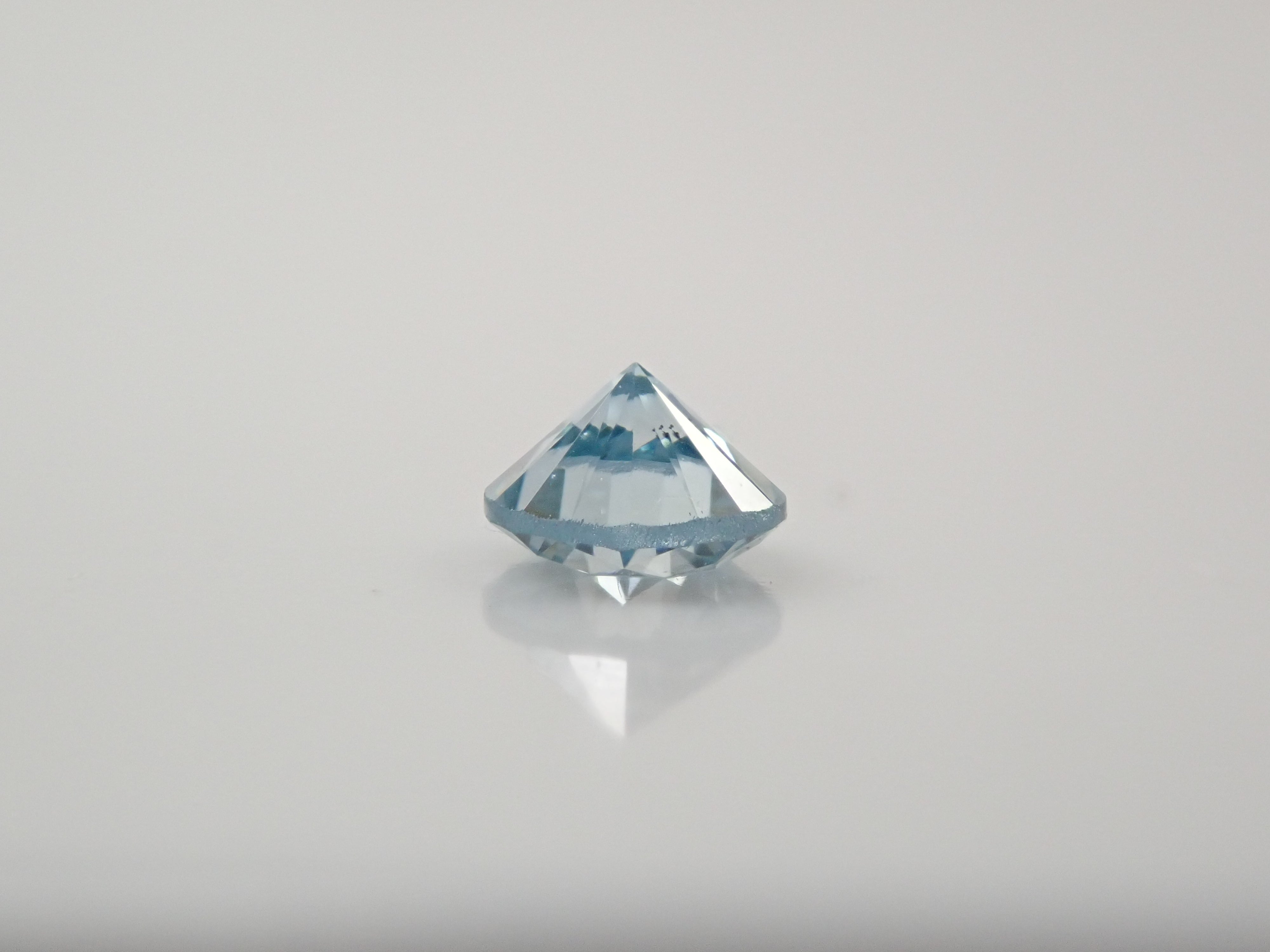 ブルーダイヤモンド（トリートメント） 0.095ctルース(Fancy Greenish Blue, SI1)