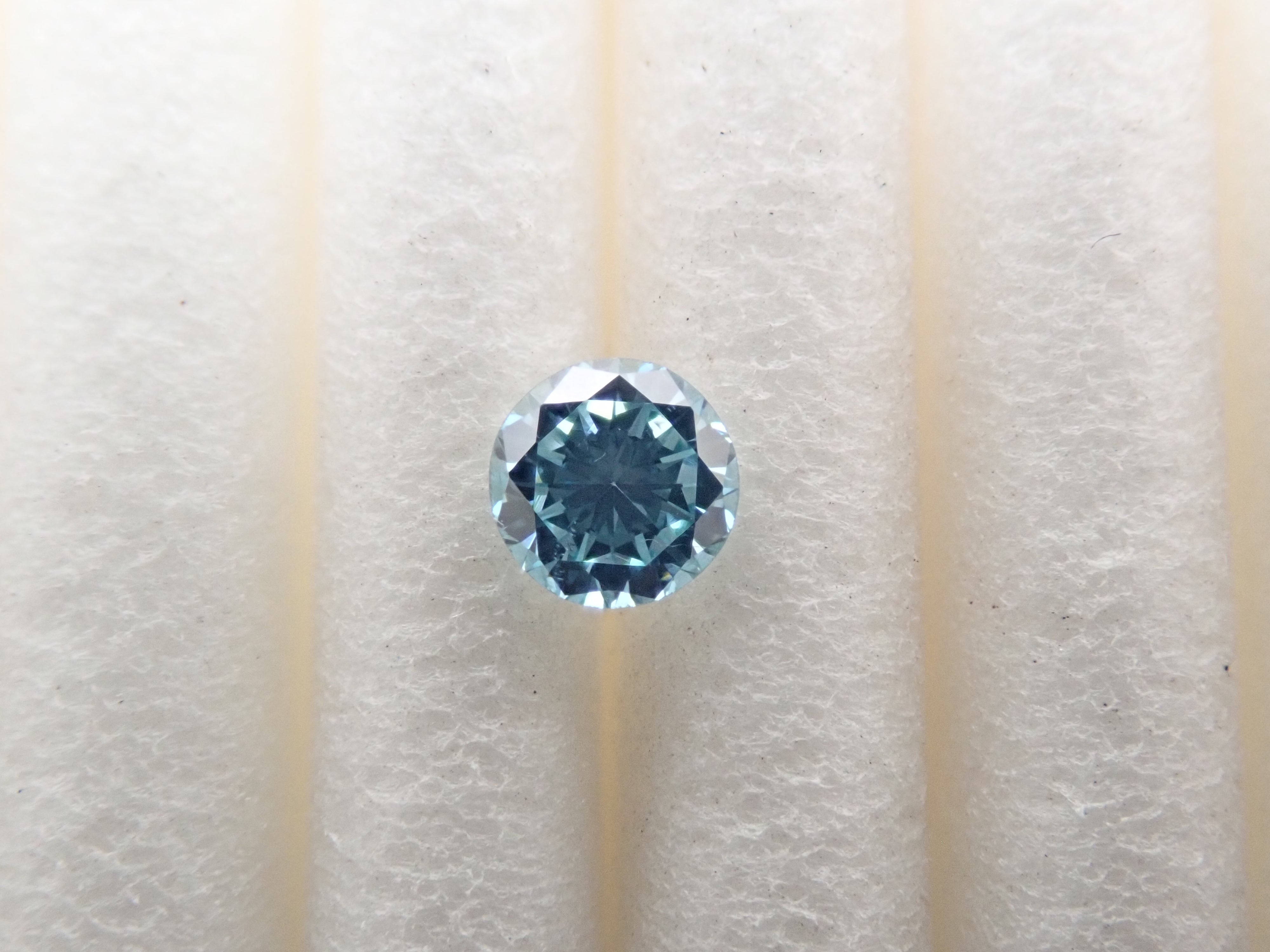 ブルーダイヤモンド（トリートメント） 0.139ctルース(Fancy Greenish Blue, SI1)