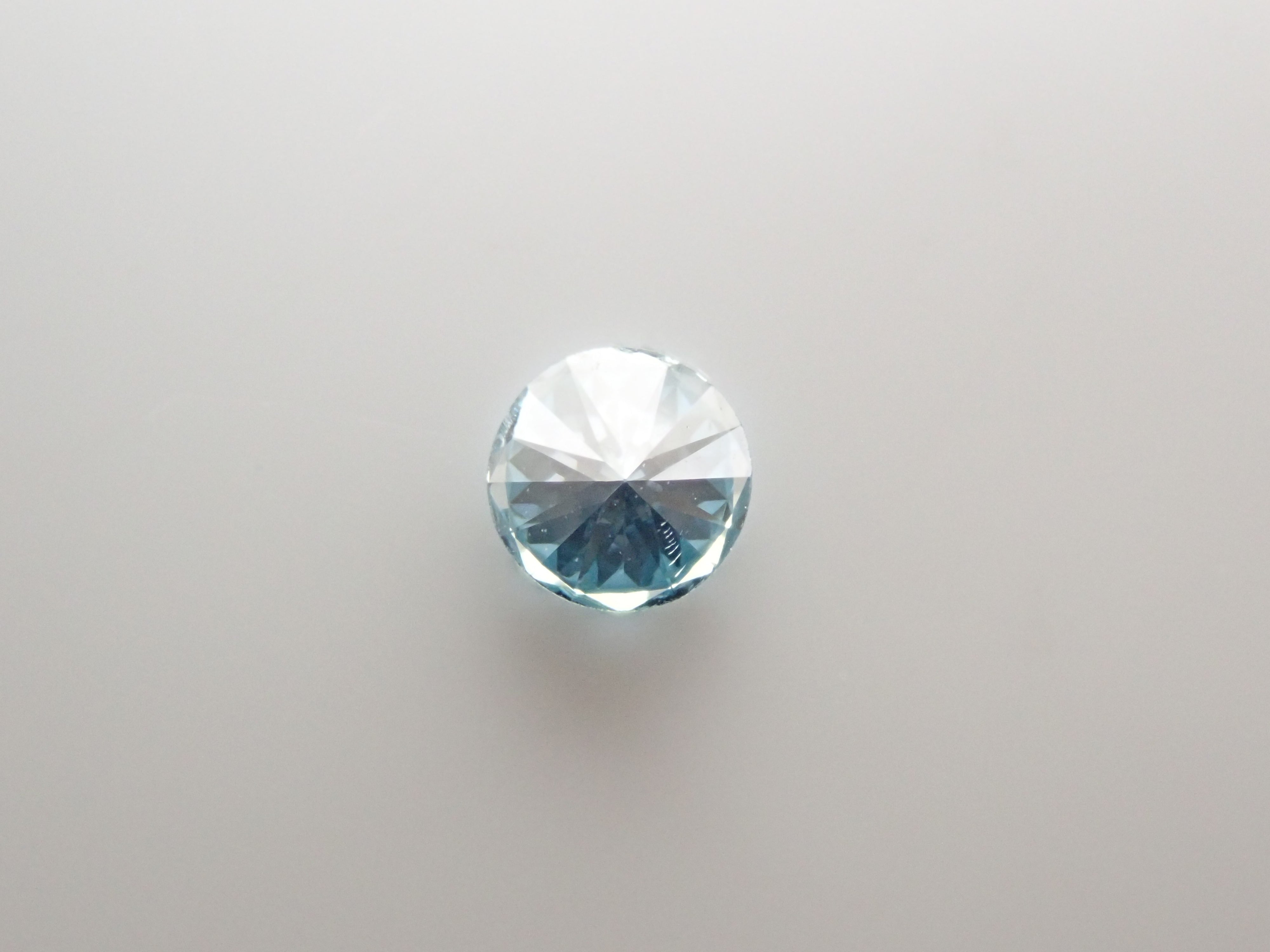 ブルーダイヤモンド（トリートメント） 0.139ctルース(Fancy Greenish Blue, SI1)