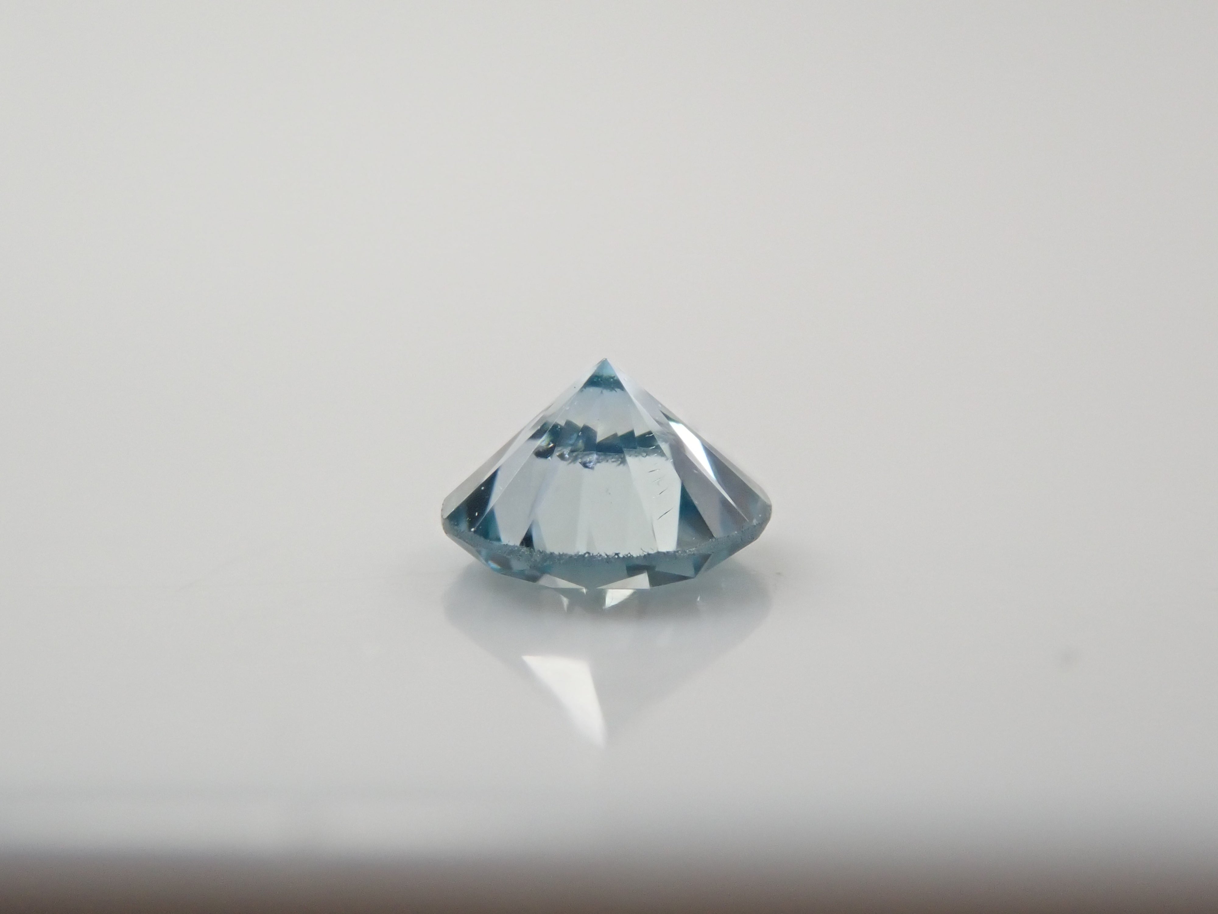 ブルーダイヤモンド（トリートメント） 0.139ctルース(Fancy Greenish Blue, SI1)