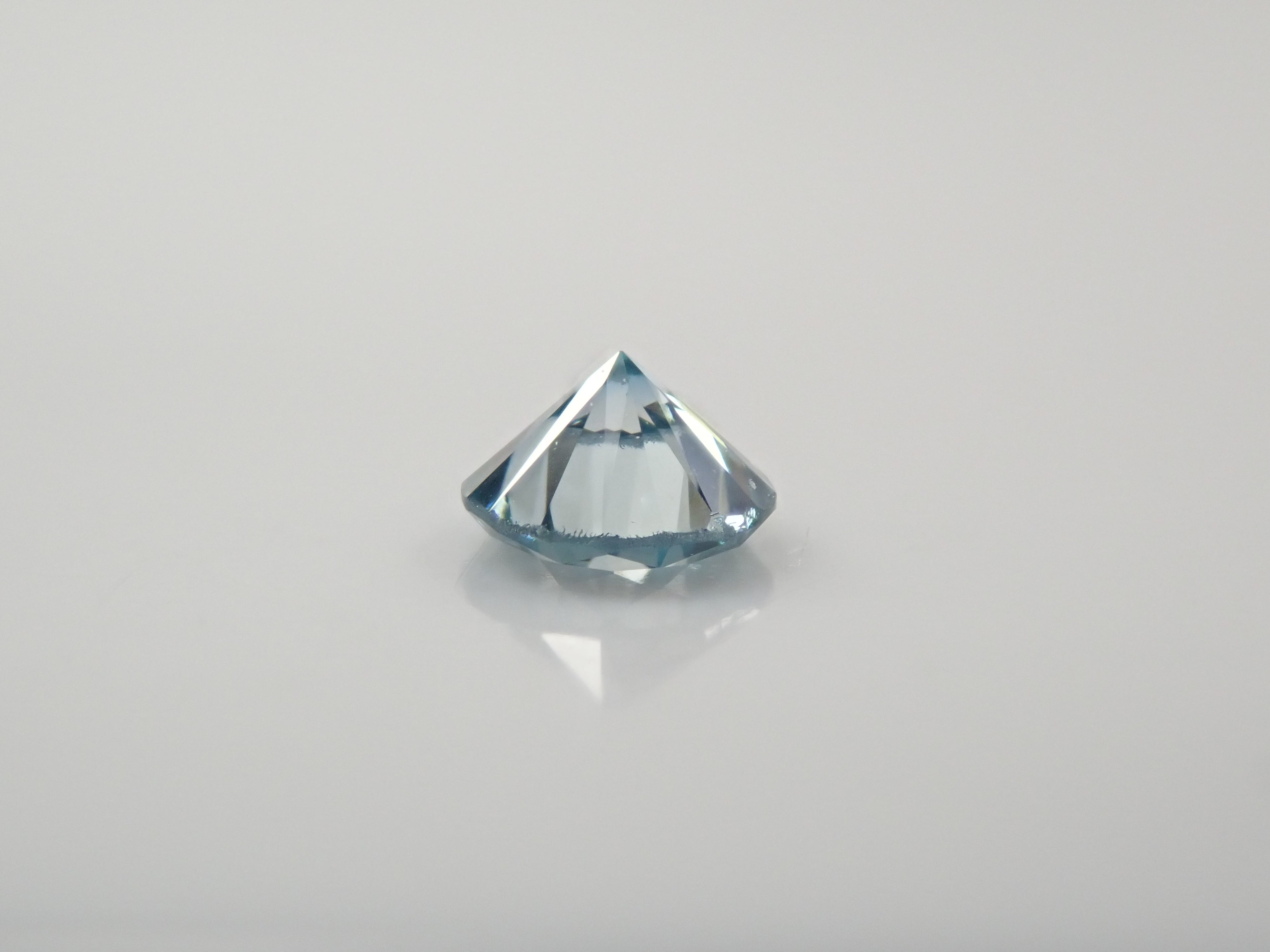 ブルーダイヤモンド（トリートメント） 0.139ctルース(Fancy Greenish Blue, SI1)