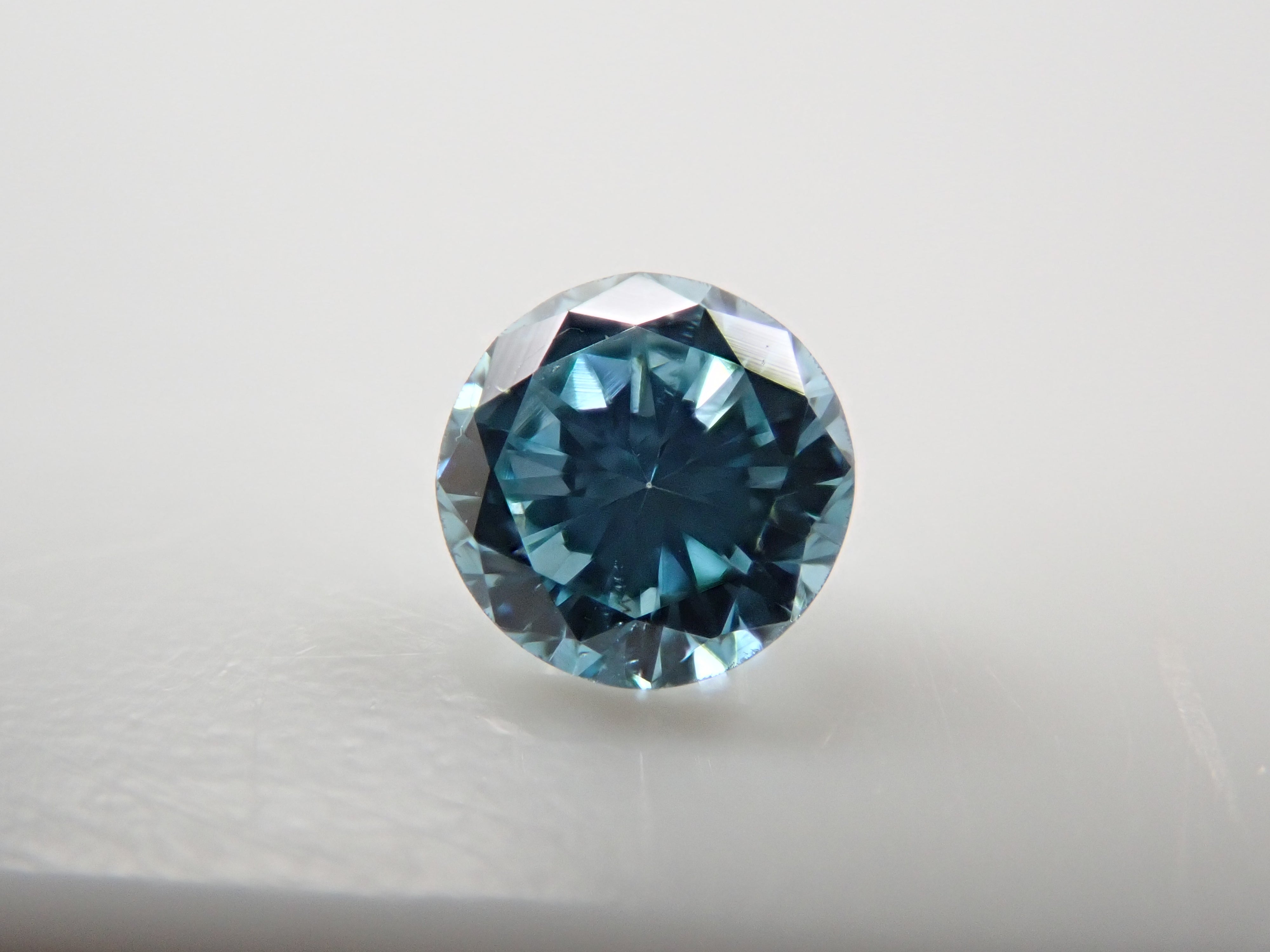 ブルーダイヤモンド（トリートメント） 0.139ctルース(Fancy Greenish Blue, SI1)