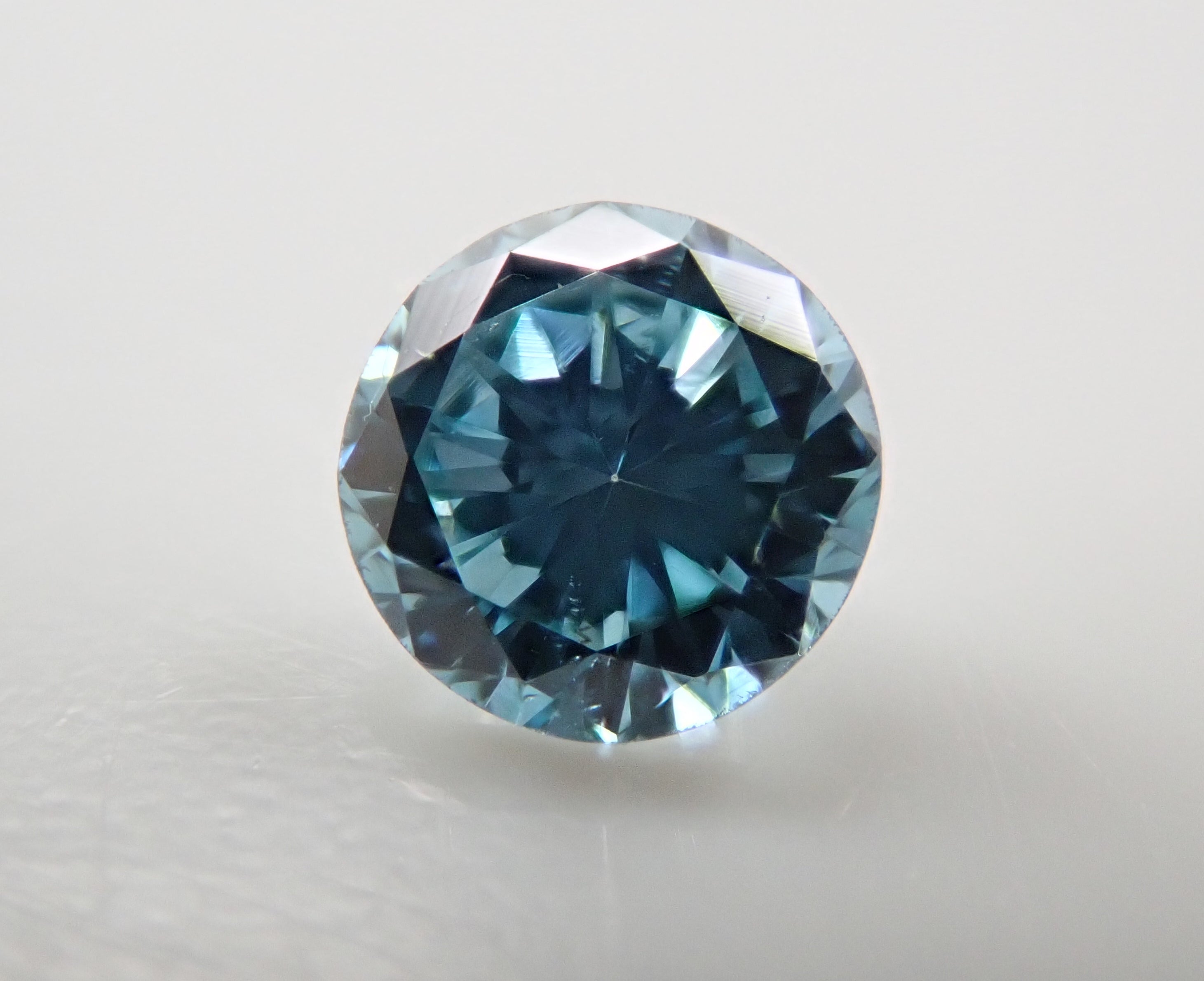 ブルーダイヤモンド（トリートメント） 0.139ctルース(Fancy Greenish Blue, SI1)