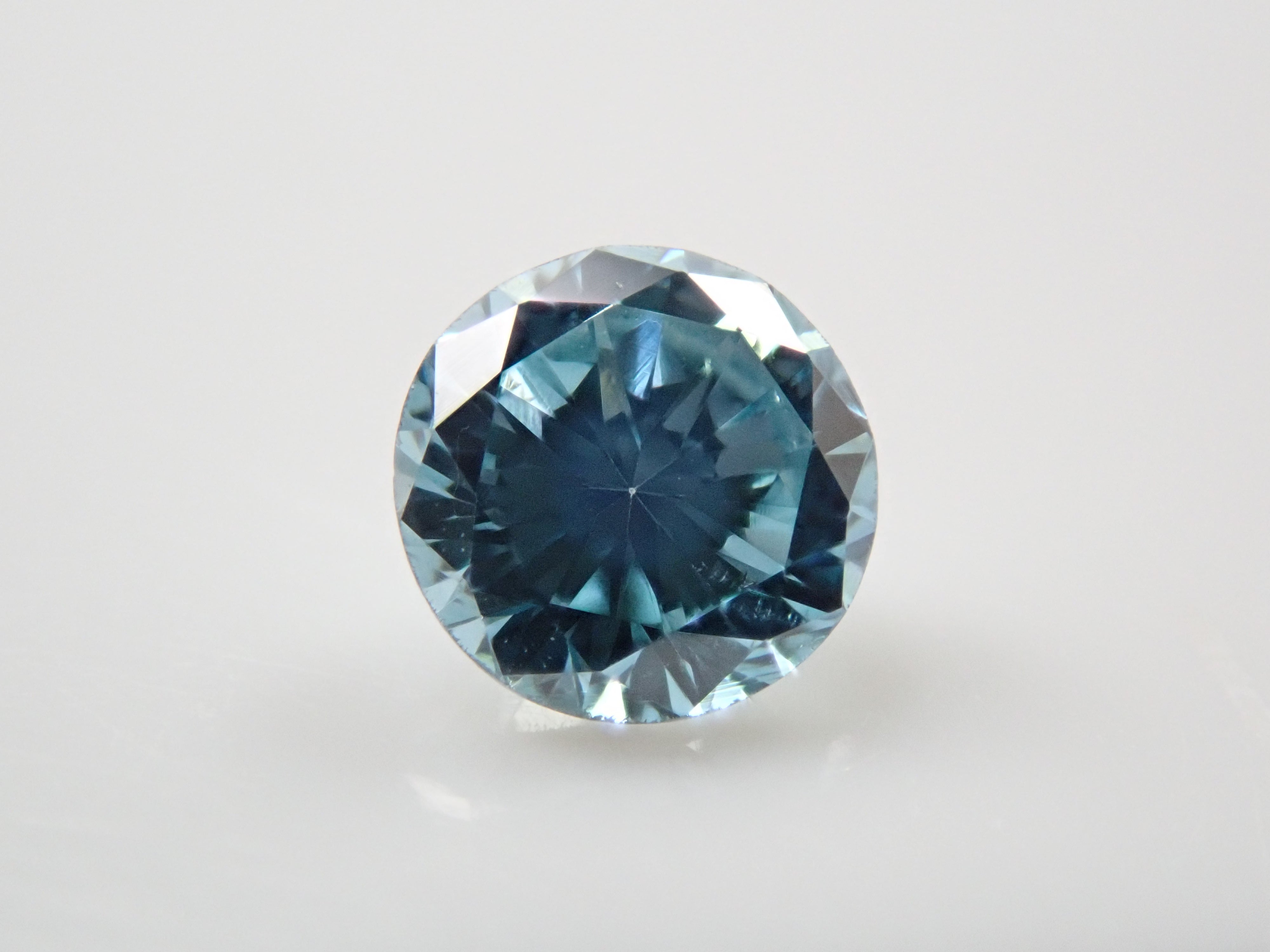 ブルーダイヤモンド（トリートメント） 0.139ctルース(Fancy Greenish Blue, SI1)