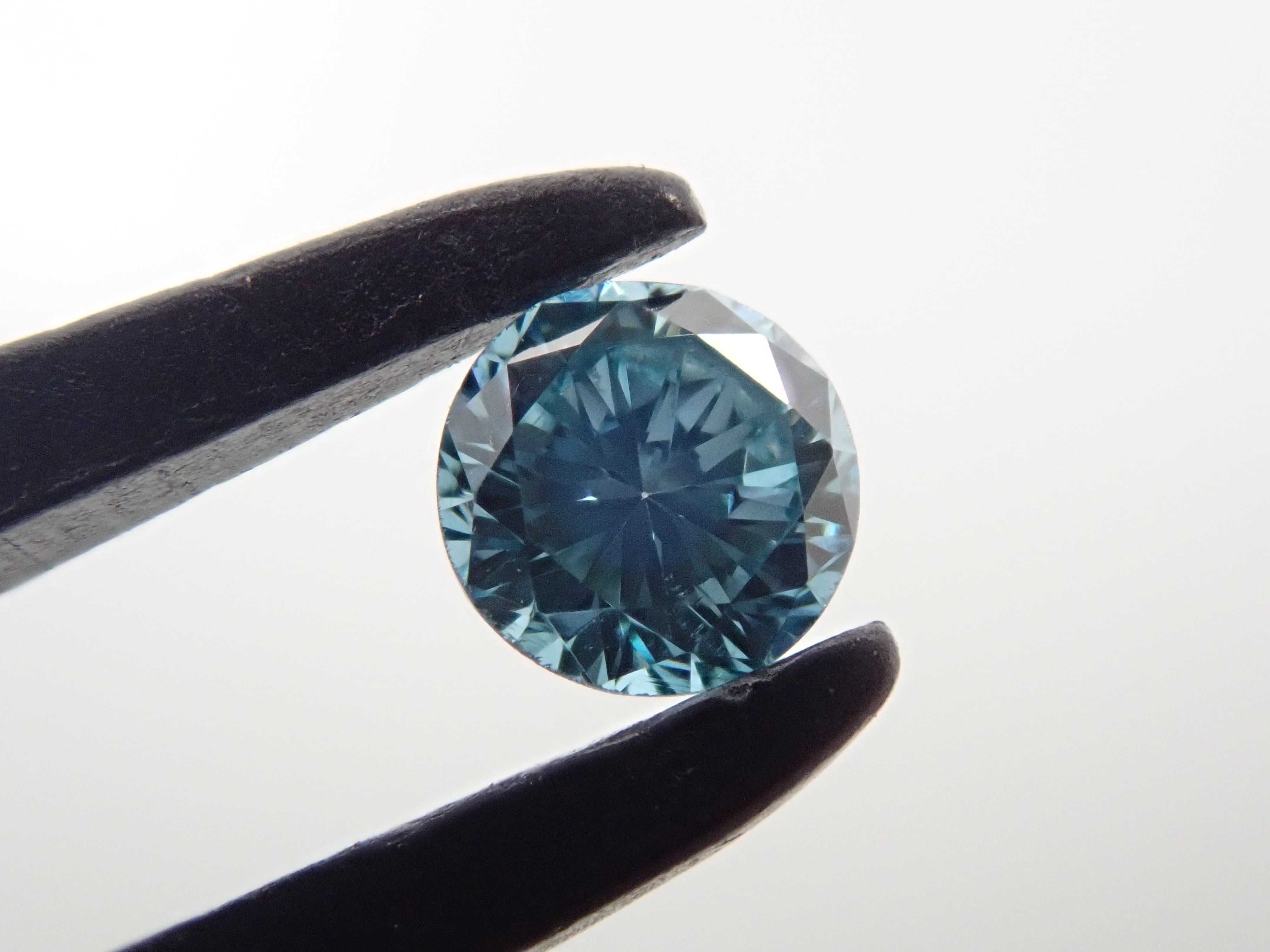 ブルーダイヤモンド（トリートメント） 0.139ctルース(Fancy Greenish Blue, SI1)