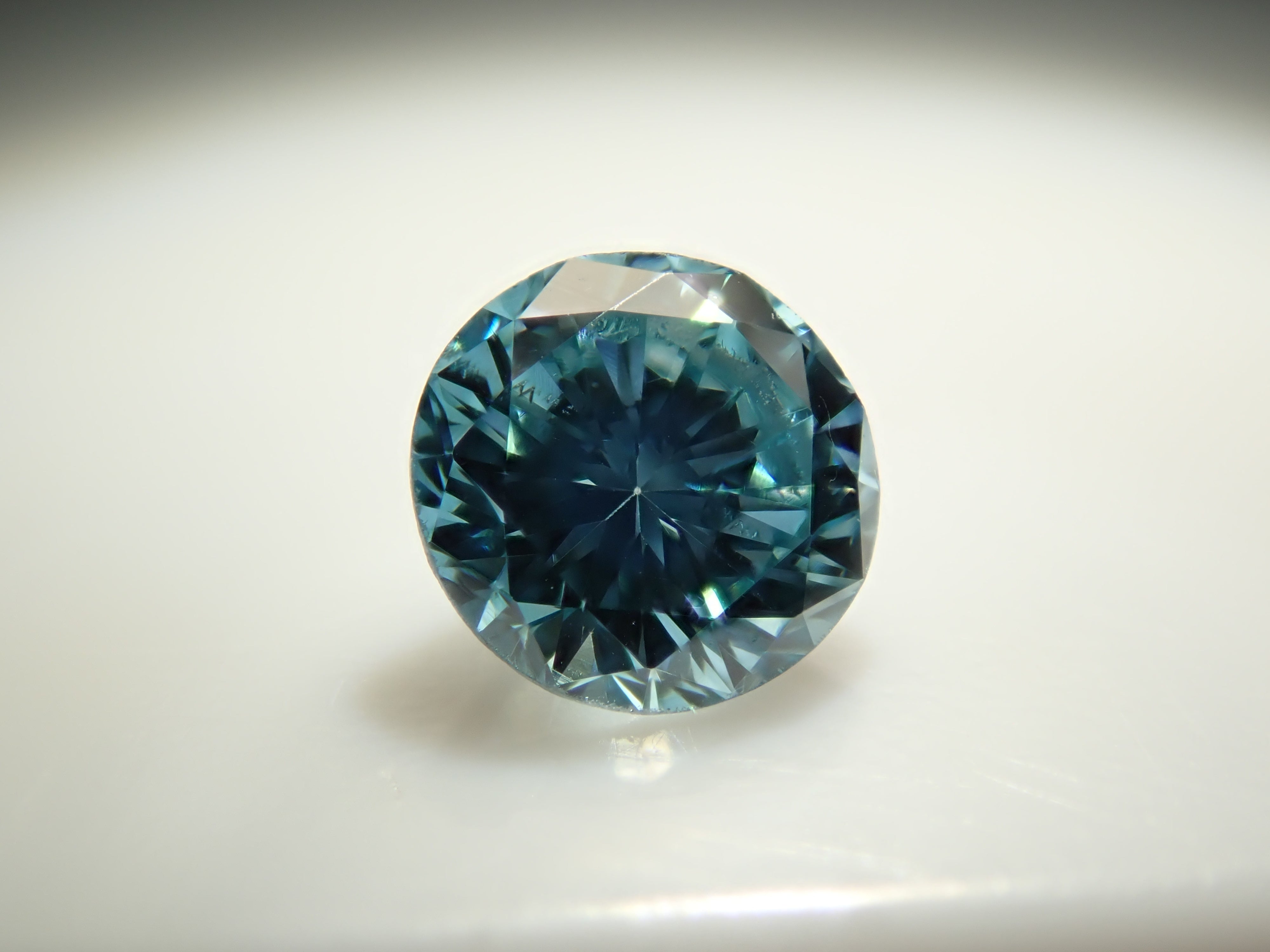 ブルーダイヤモンド（トリートメント） 0.139ctルース(Fancy Greenish Blue, SI1)