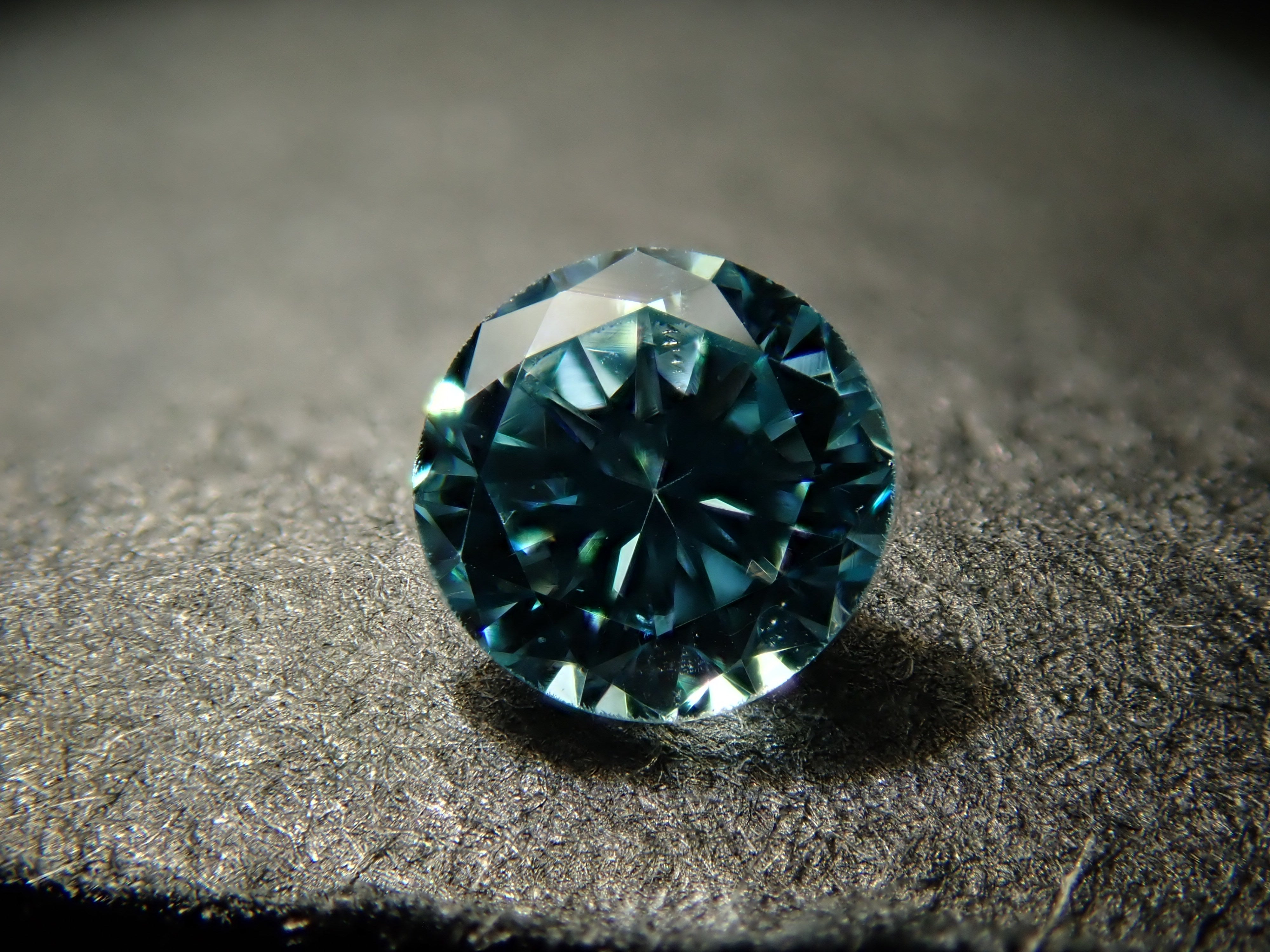 ブルーダイヤモンド（トリートメント） 0.139ctルース(Fancy Greenish Blue, SI1)