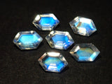Indian Andesine Labradorite (hexagonal cut, 3 x 5mm) 1 stone (discount available for multiple purchases)