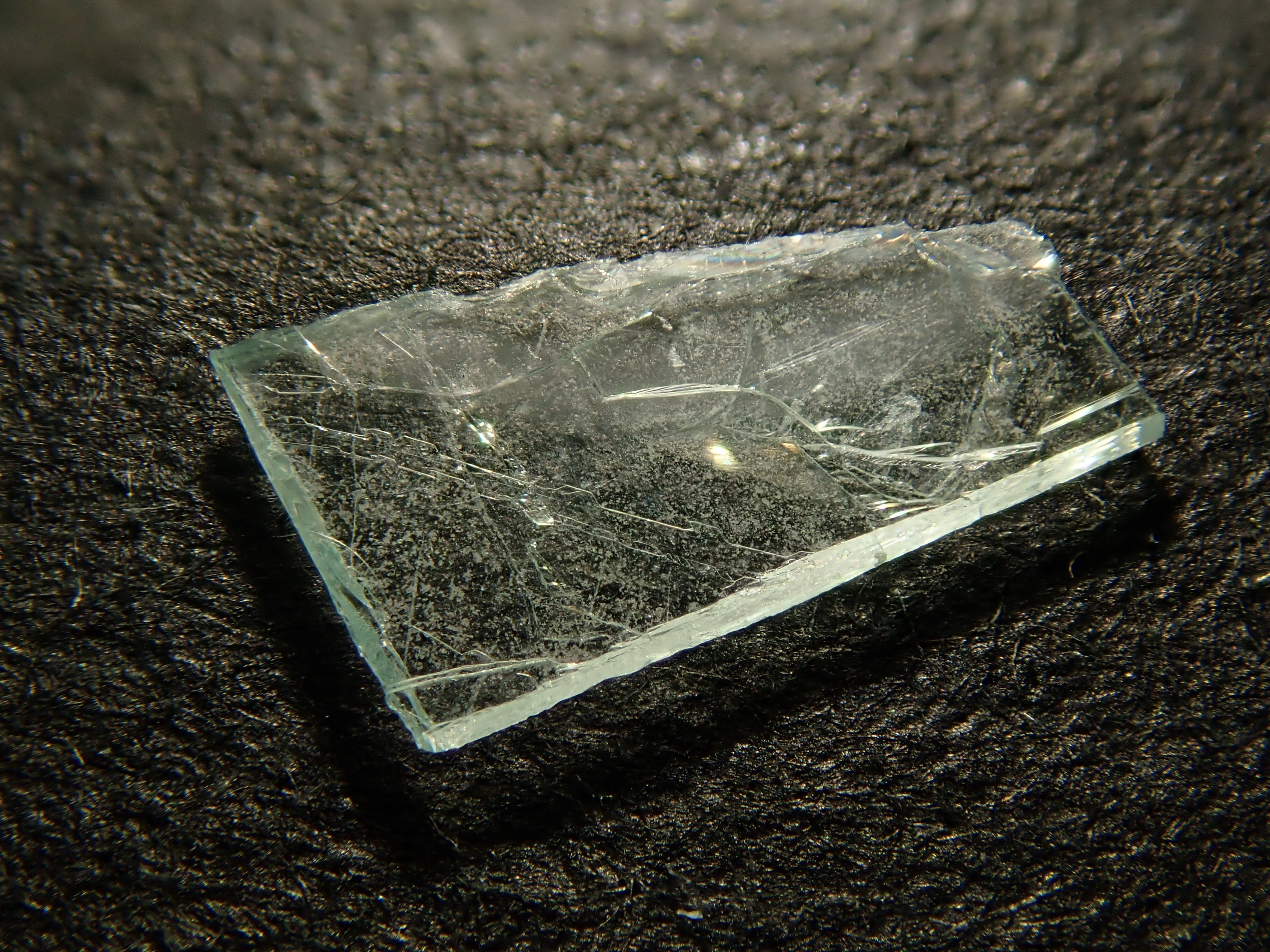 自然採取 金粒（粒状・不定形）観賞・資料用 Bolivian Phosphophyllite 0.067ct Loose Stone with Certificate of Authe