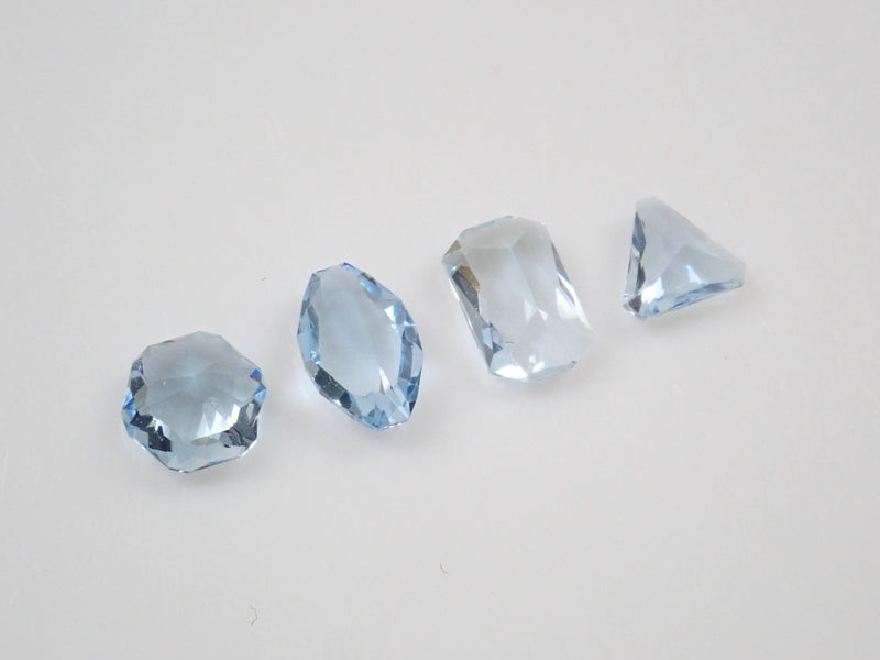 [On sale from 10pm on March 30th] [Limited to 4 stones] [Mr. Sanjay] 1 aquamarine loose stone (March birthstone, custom cut) [Multiple purchase discount]