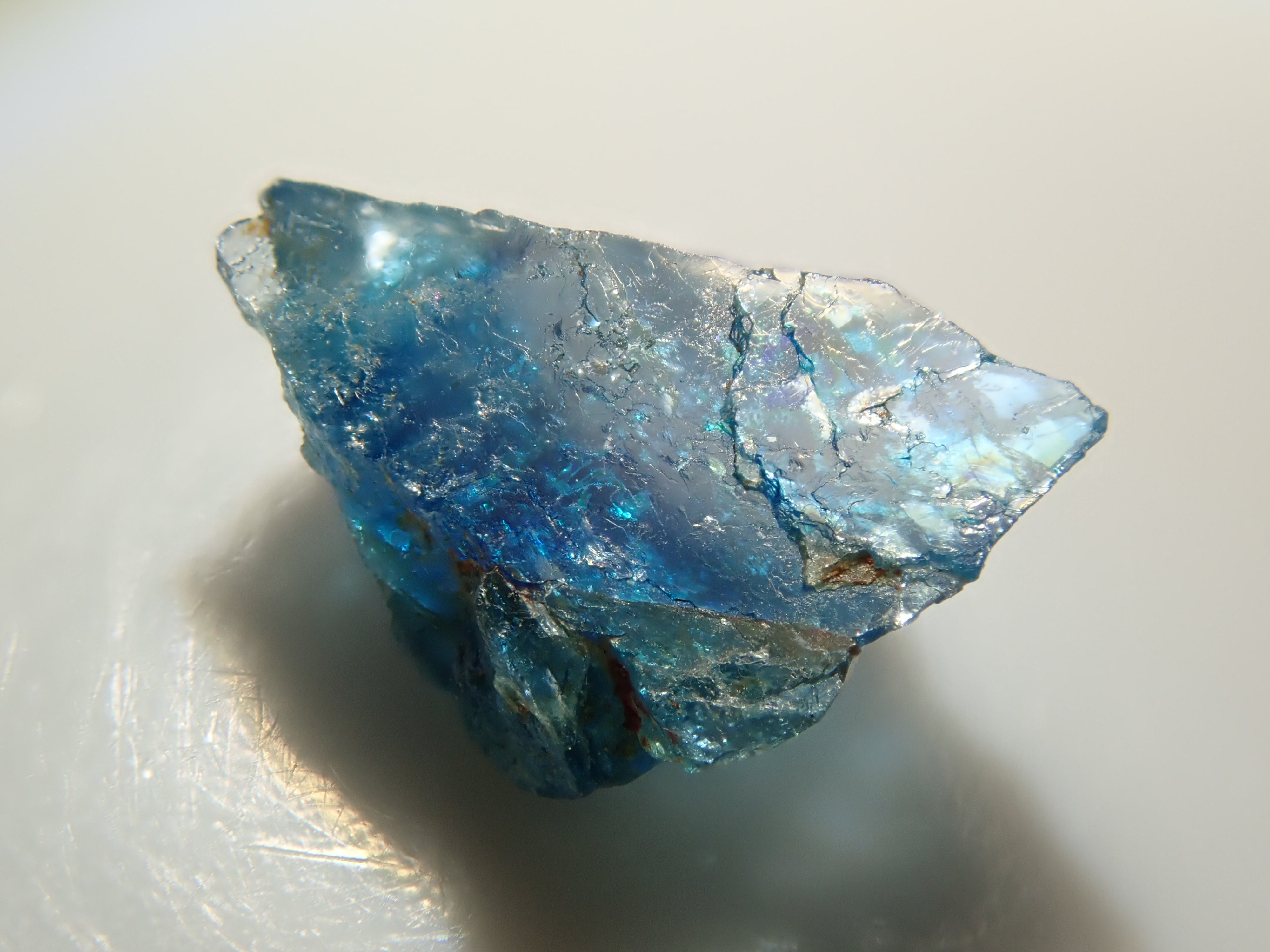 ユークレース　結晶　原石 ユークレース 原石 ブラジル産 4.36ct[240326398]12.2x8.7mm前後