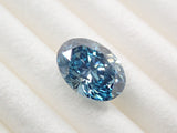 ラボグロウンダイヤモンド（合成ダイヤモンド） 0.790ctルース(FANCY VIVID BLUE, VS-2)