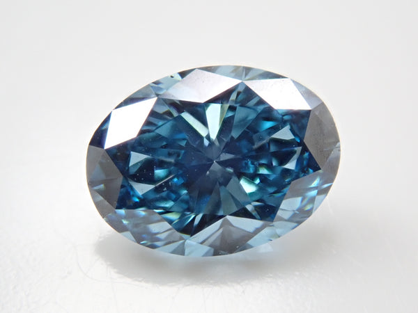 ラボグロウンダイヤモンド（合成ダイヤモンド） 0.790ctルース(FANCY VIVID BLUE, VS-2)