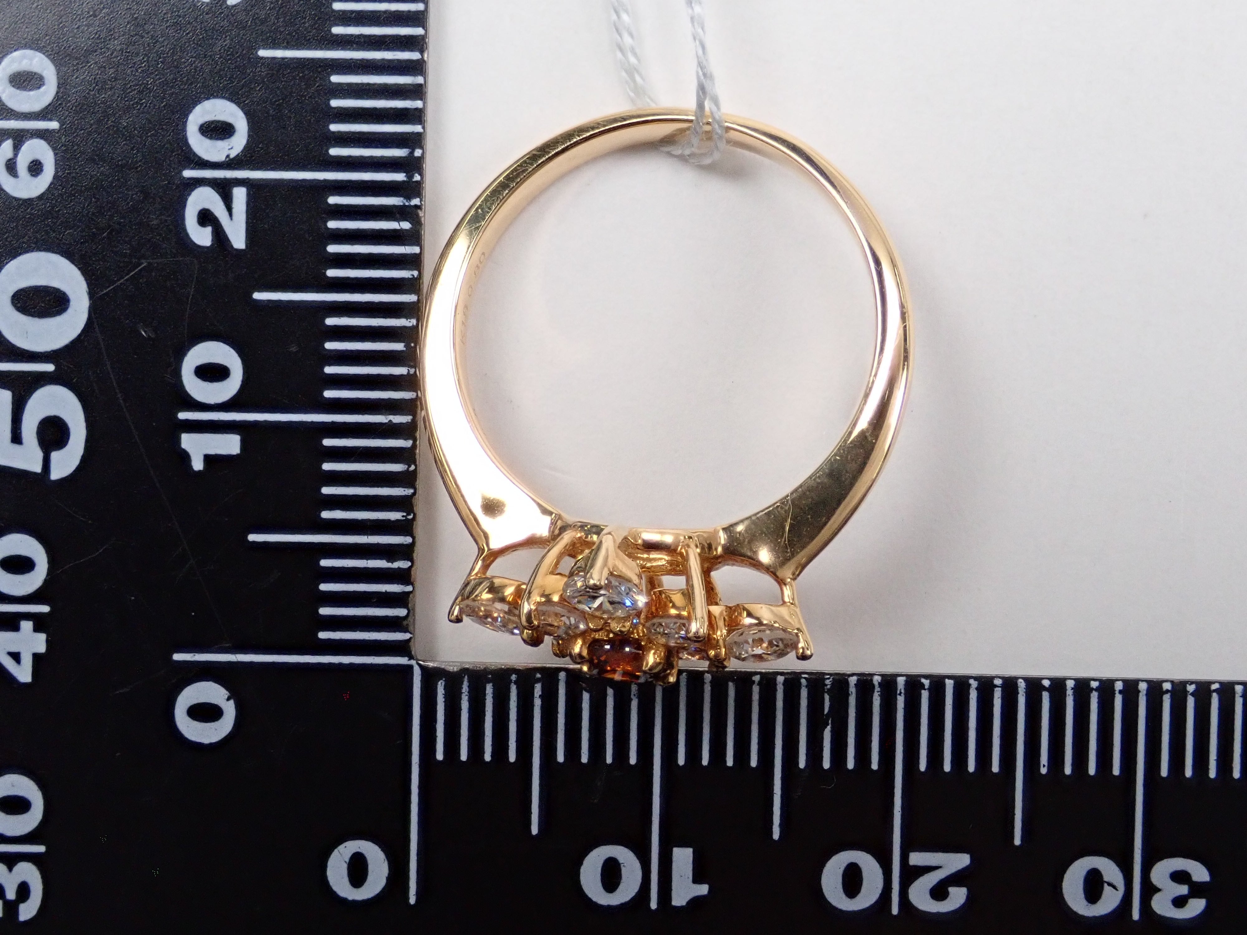 K18オレンジダイヤモンド0.256ct リング