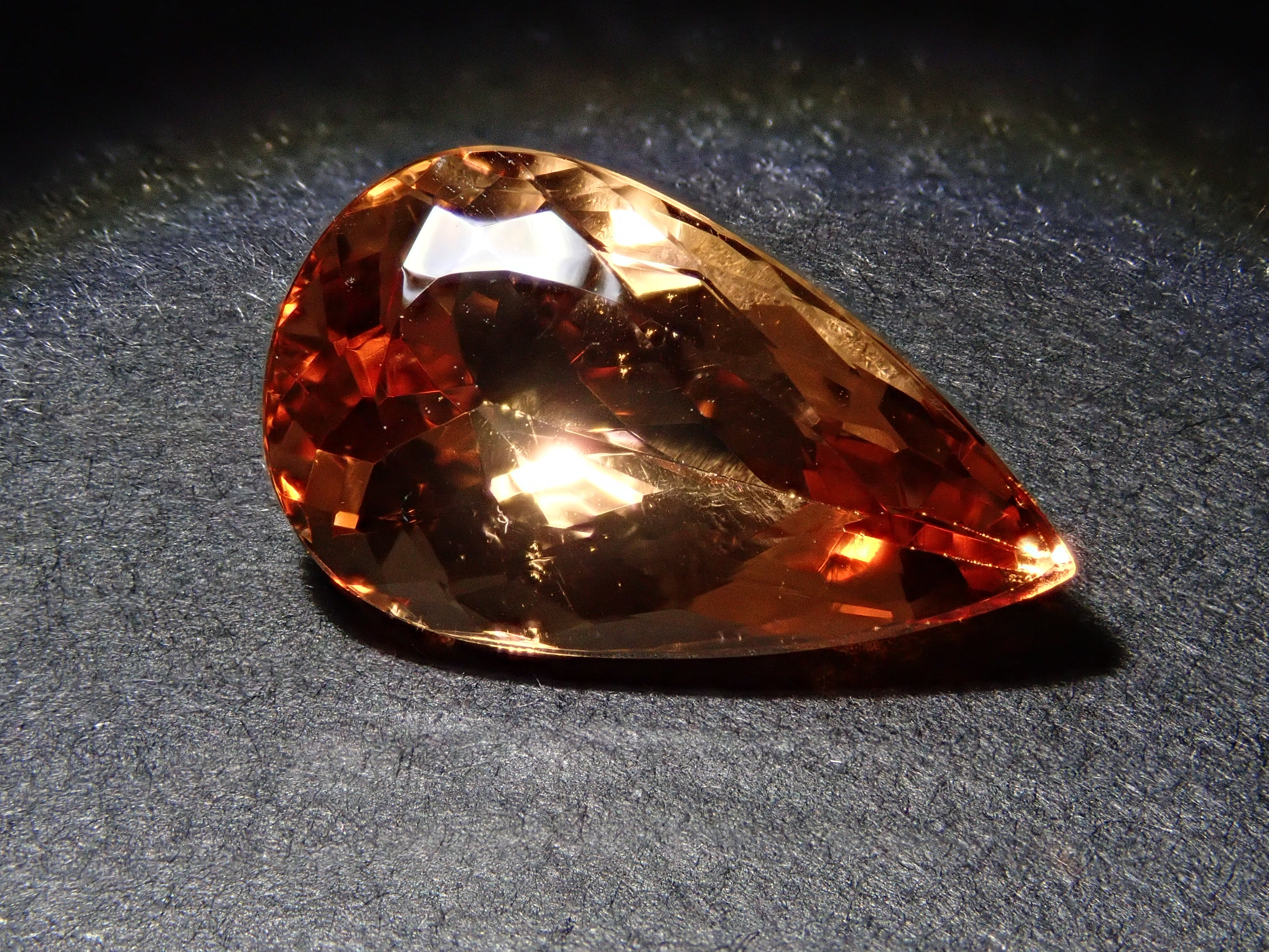 【12562595掲載】ブラジル産インペリアルトパーズ 3.999ctルース