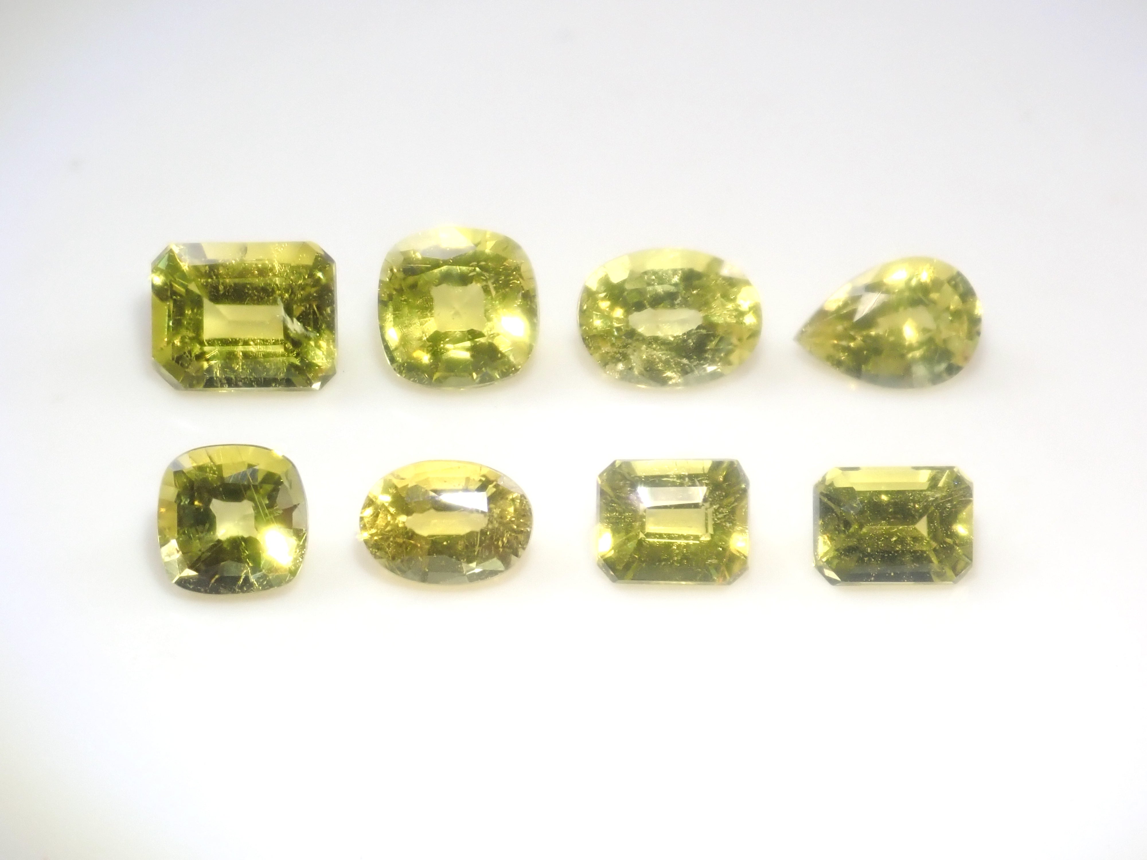 【4/11  22時販売】《ツーソン新着・限定8石》ザンビア産カナリーイエロートルマリン 平均0.47ct《複数購入割引有》