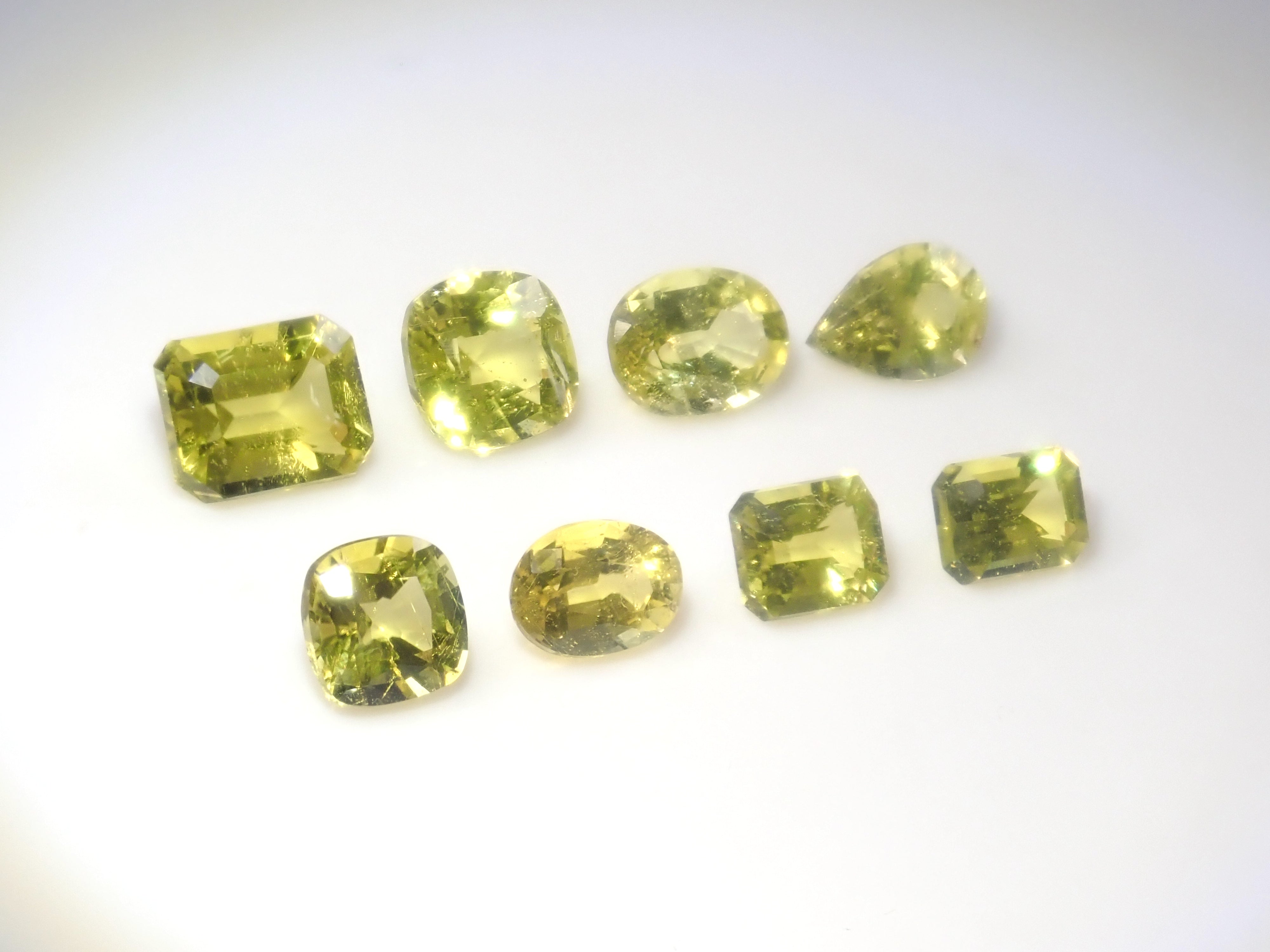 【4/11  22時販売】《ツーソン新着・限定8石》ザンビア産カナリーイエロートルマリン 平均0.47ct《複数購入割引有》