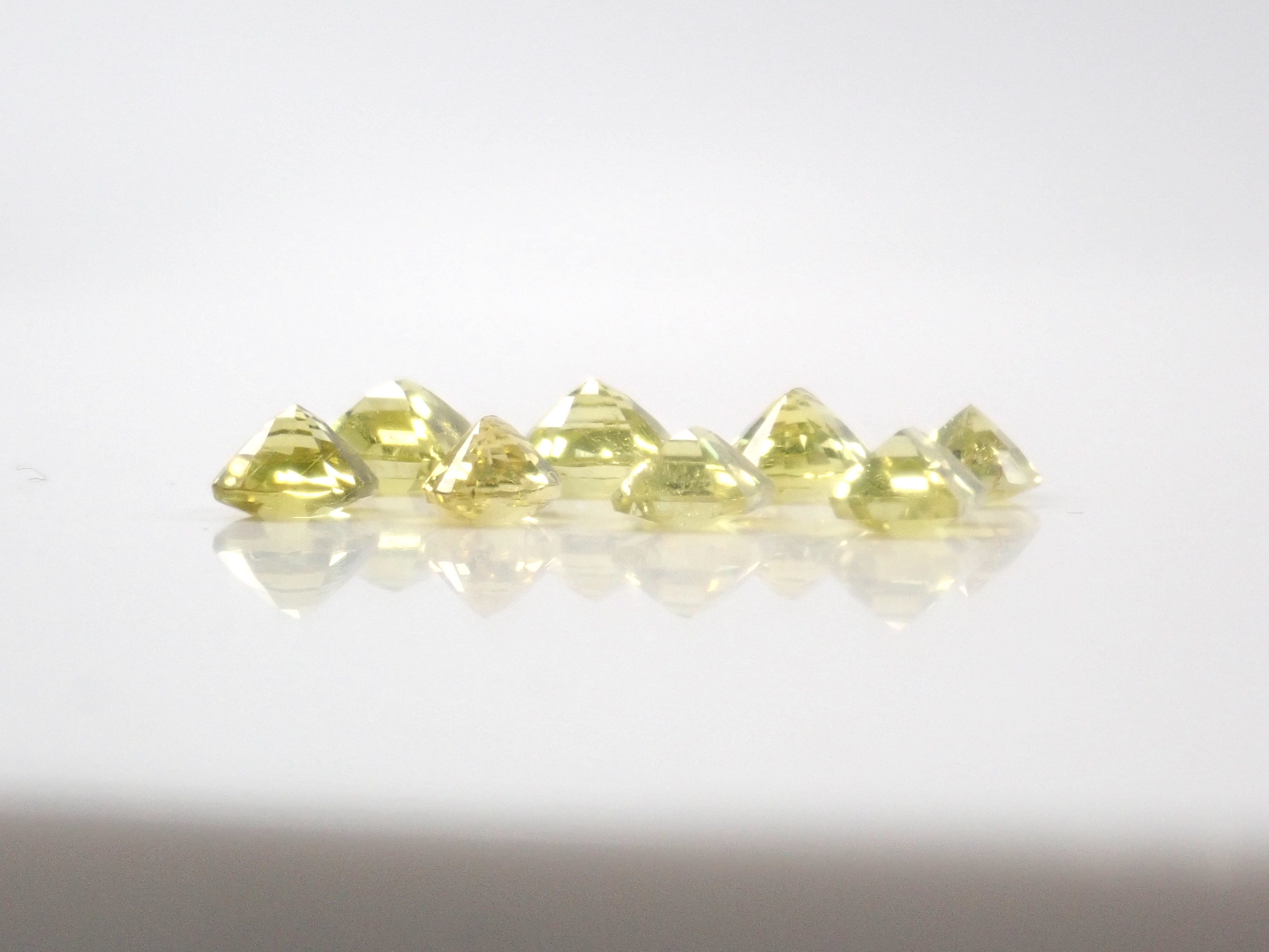 【4/11  22時販売】《ツーソン新着・限定8石》ザンビア産カナリーイエロートルマリン 平均0.47ct《複数購入割引有》