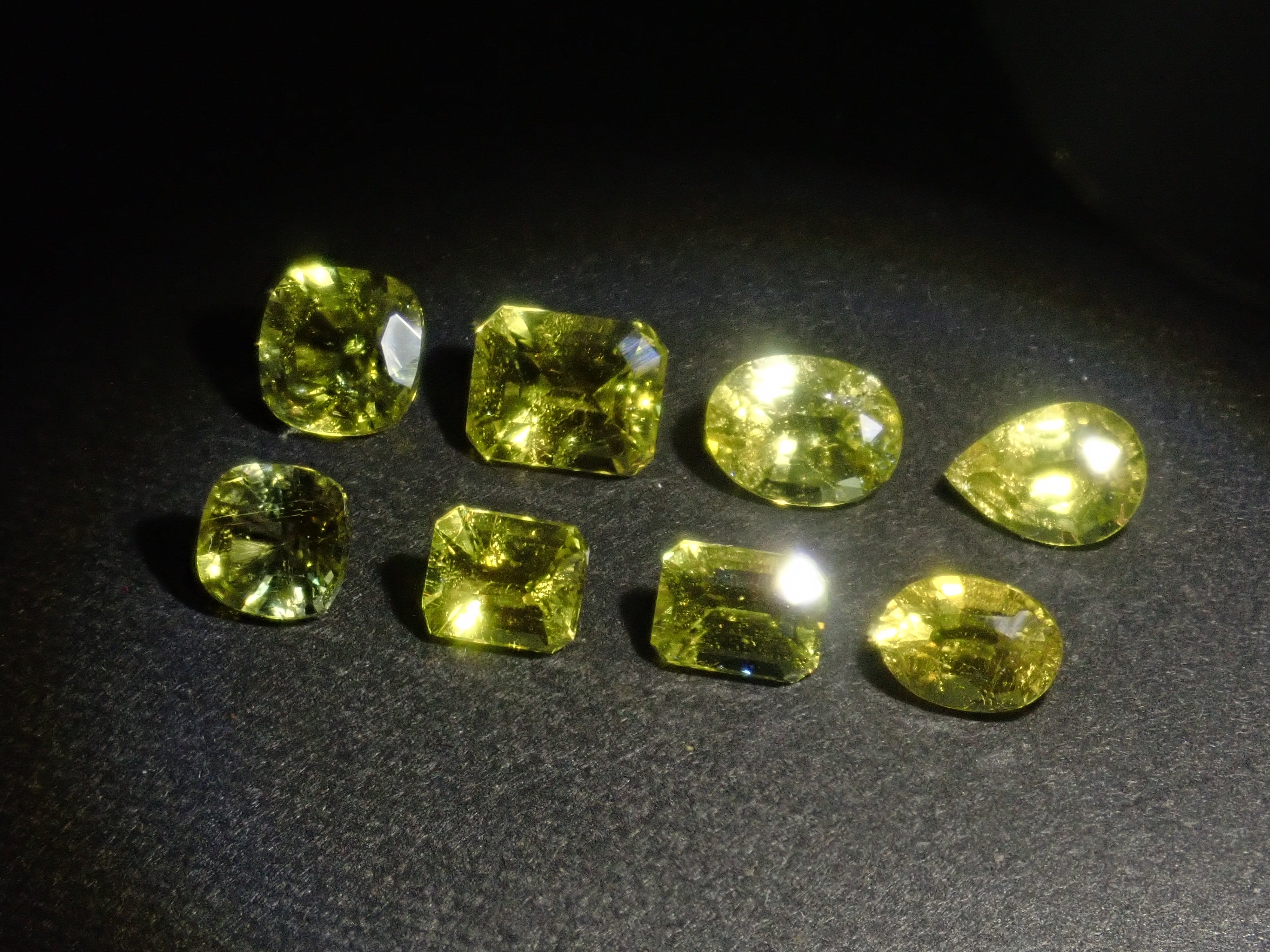 【4/11  22時販売】《ツーソン新着・限定8石》ザンビア産カナリーイエロートルマリン 平均0.47ct《複数購入割引有》