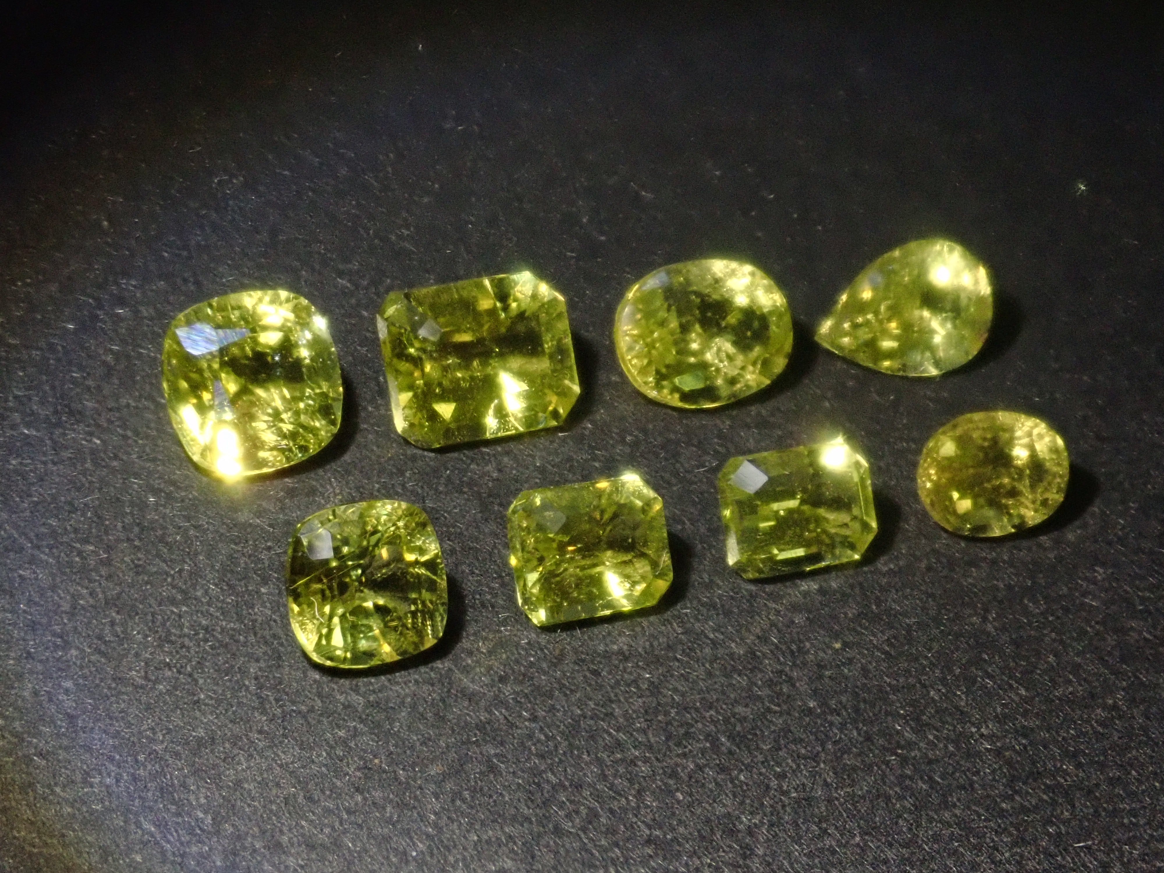 【4/11  22時販売】《ツーソン新着・限定8石》ザンビア産カナリーイエロートルマリン 平均0.47ct《複数購入割引有》