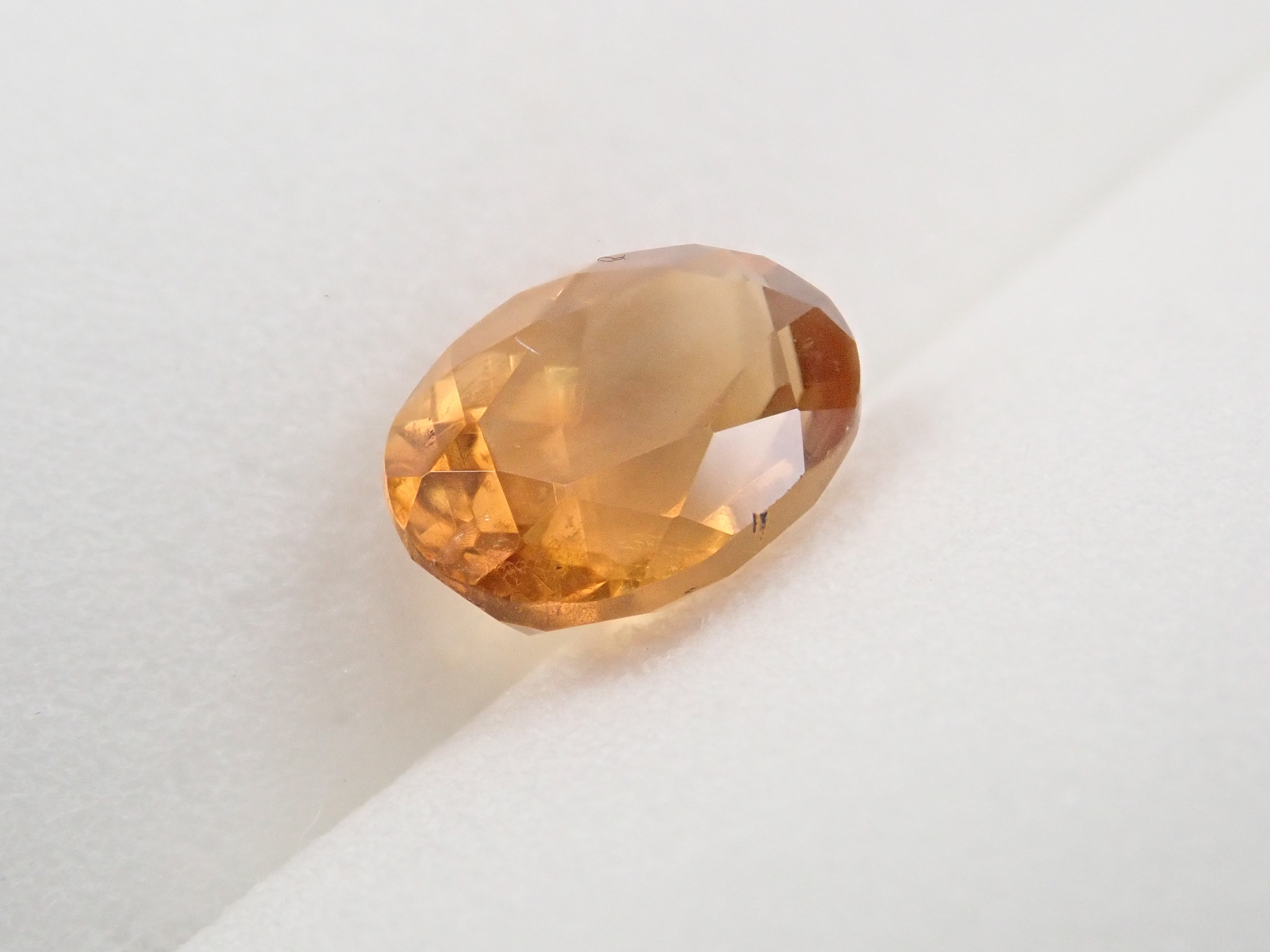 希少 高品質 黄色 ダイヤモンドカット カルサイト 原石 カルサイト 1.185ctルース