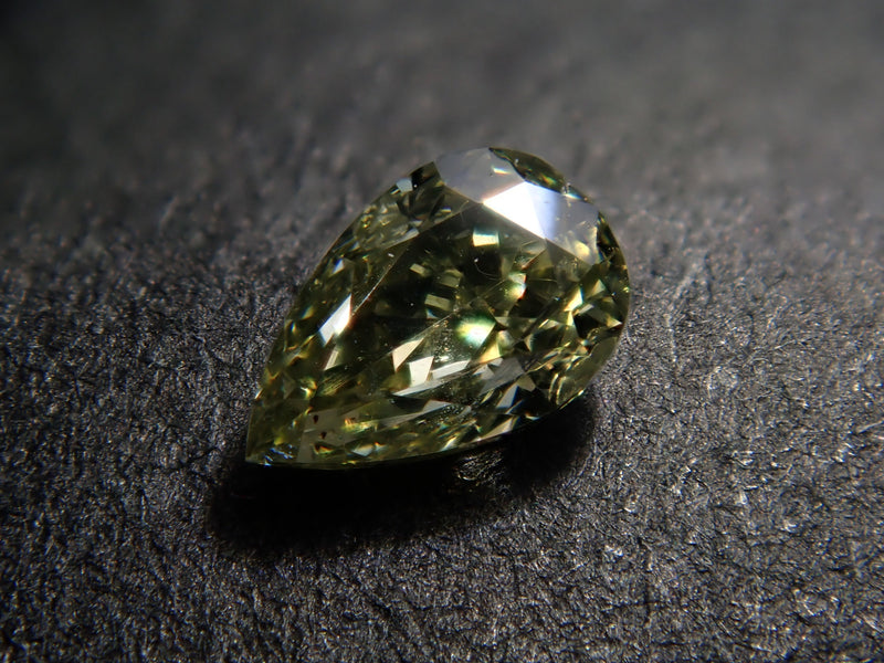 グリーンダイヤモンド 0.122ctルース(FANCY GRAY GREEN, SI2)