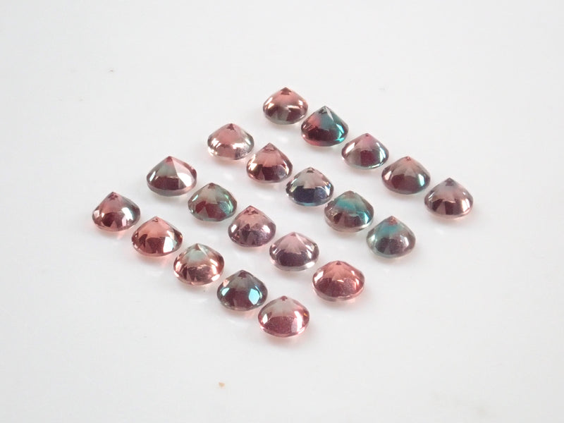 Limited to 20 stones: Tibetan bicolor andesine (color change andesine) 1 stone (3mm, round cut) Multiple purchase discounts available