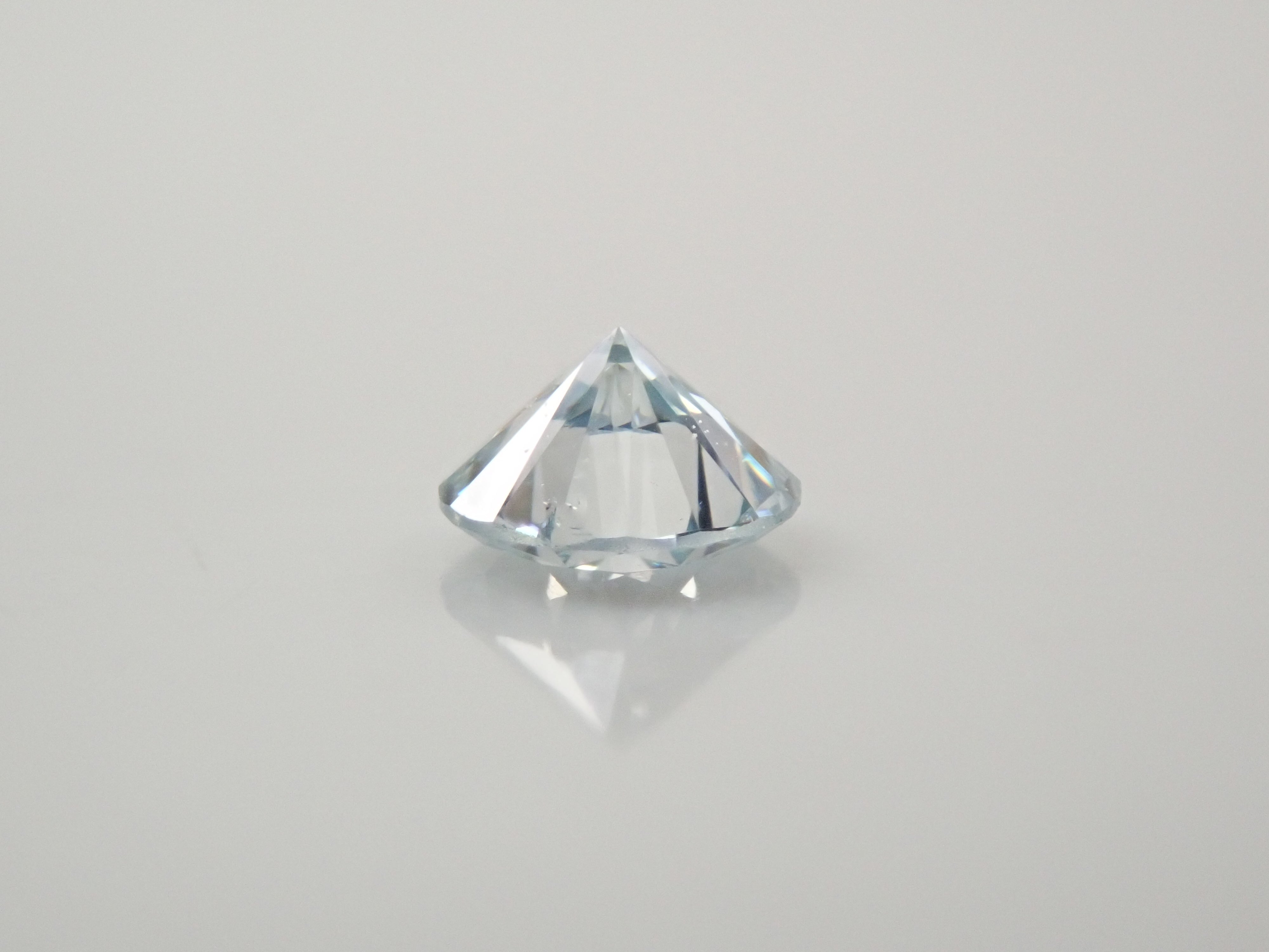 アイスブルーダイヤモンド 3.0mm/0.090ctルース（Undetermined） GIA