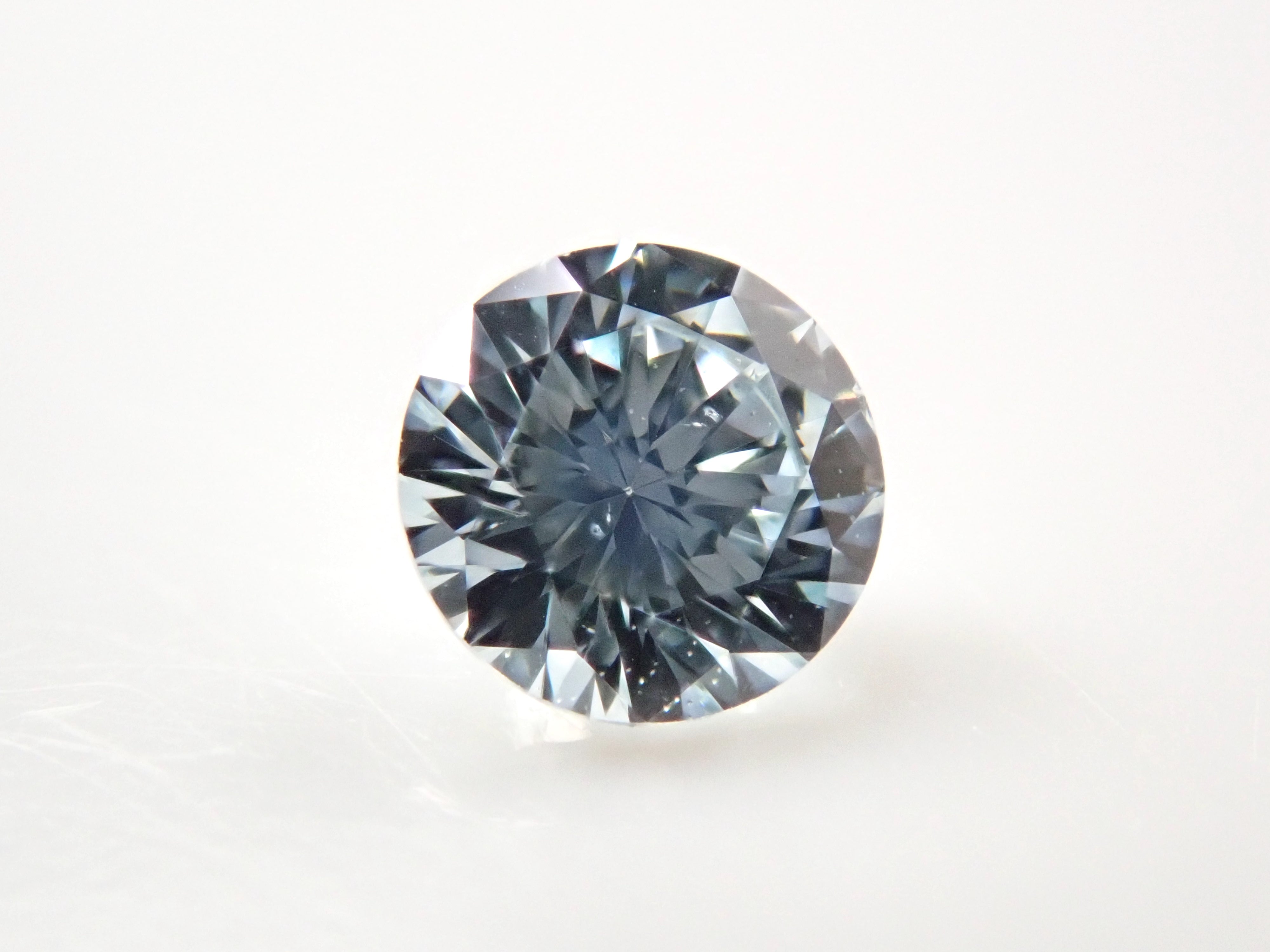 アイスブルーダイヤモンド 3.0mm/0.090ctルース（Undetermined） GIA