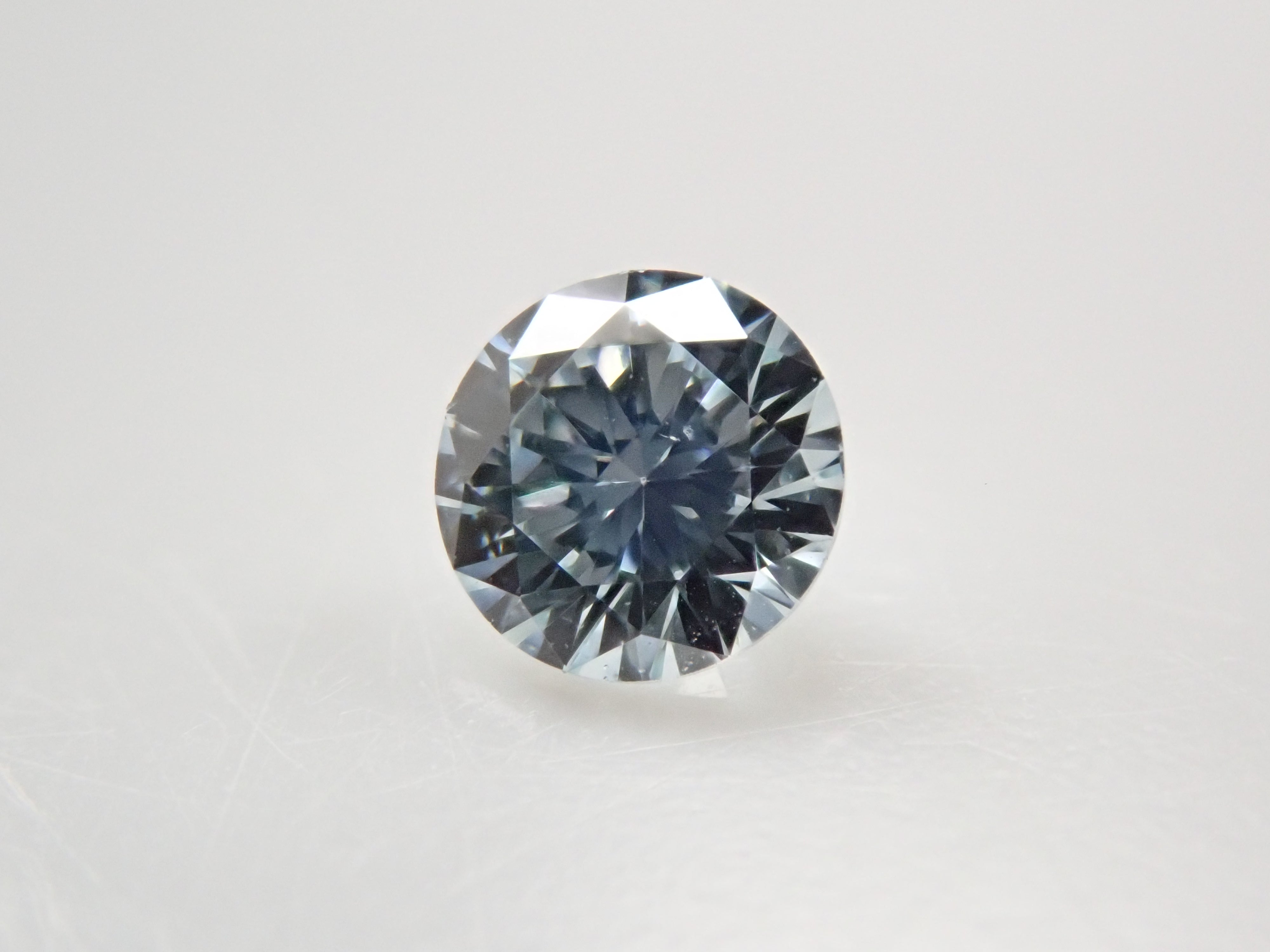 アイスブルーダイヤモンド 3.0mm/0.090ctルース（Undetermined） GIA
