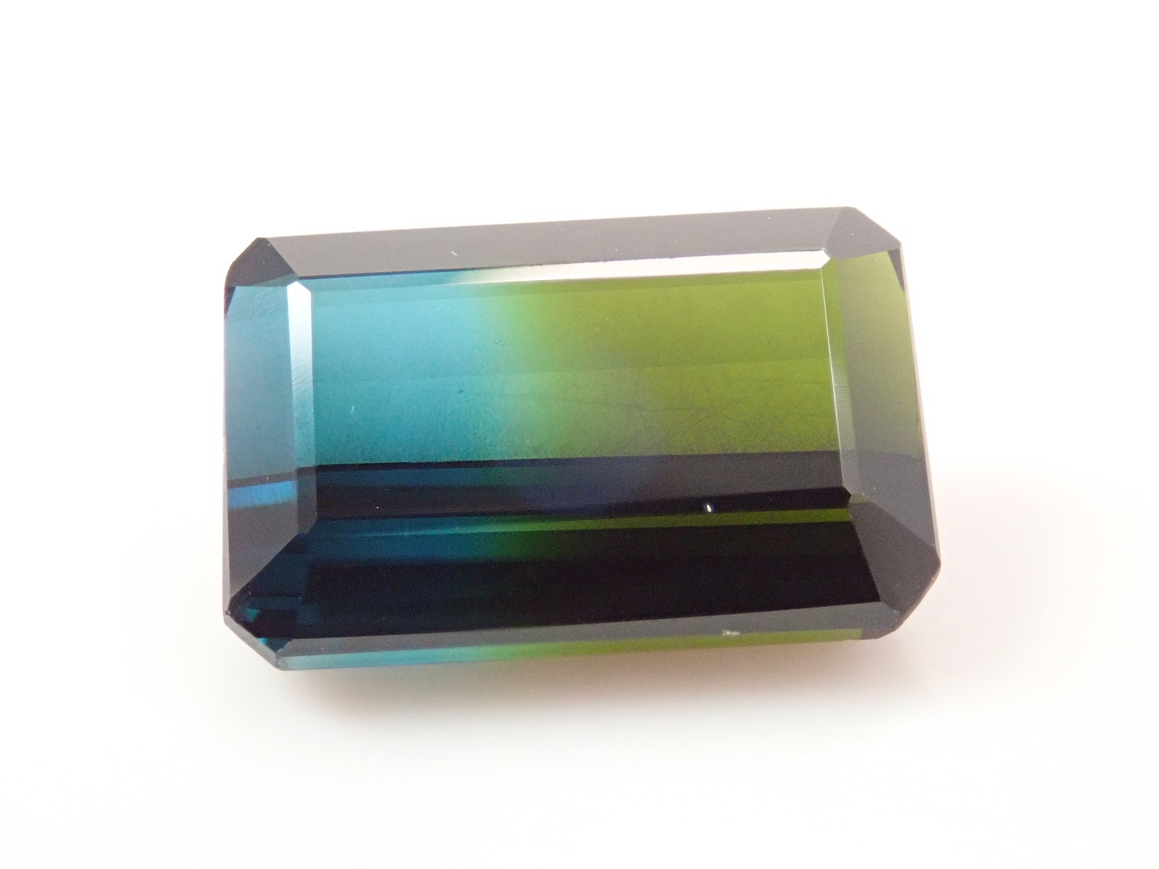 ブラジル産バイカラートルマリン 4.554ctルース 鑑別書