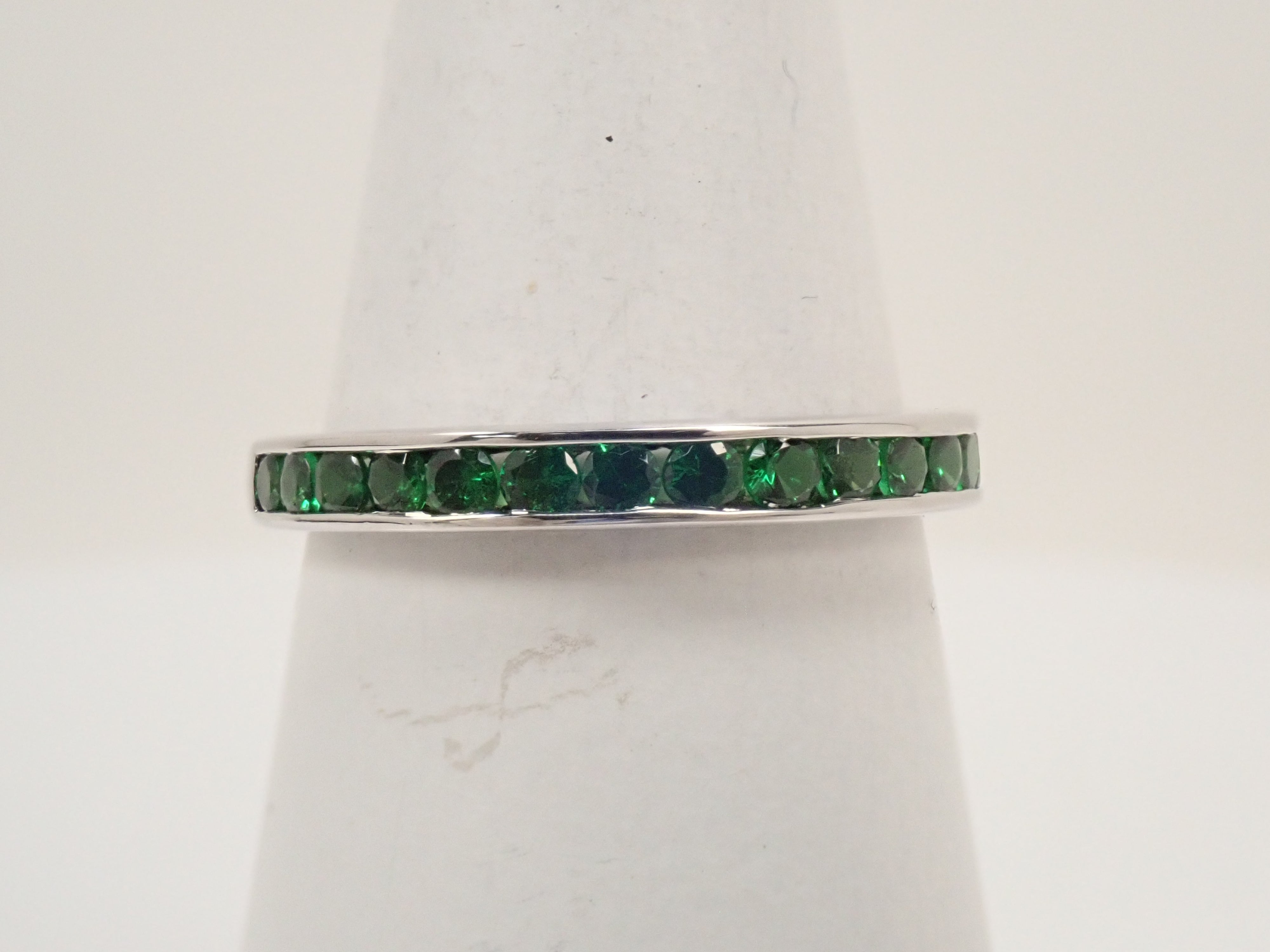 【22602546掲載】【カラフリ】K18WG ツァボライト 0.57ctct リング