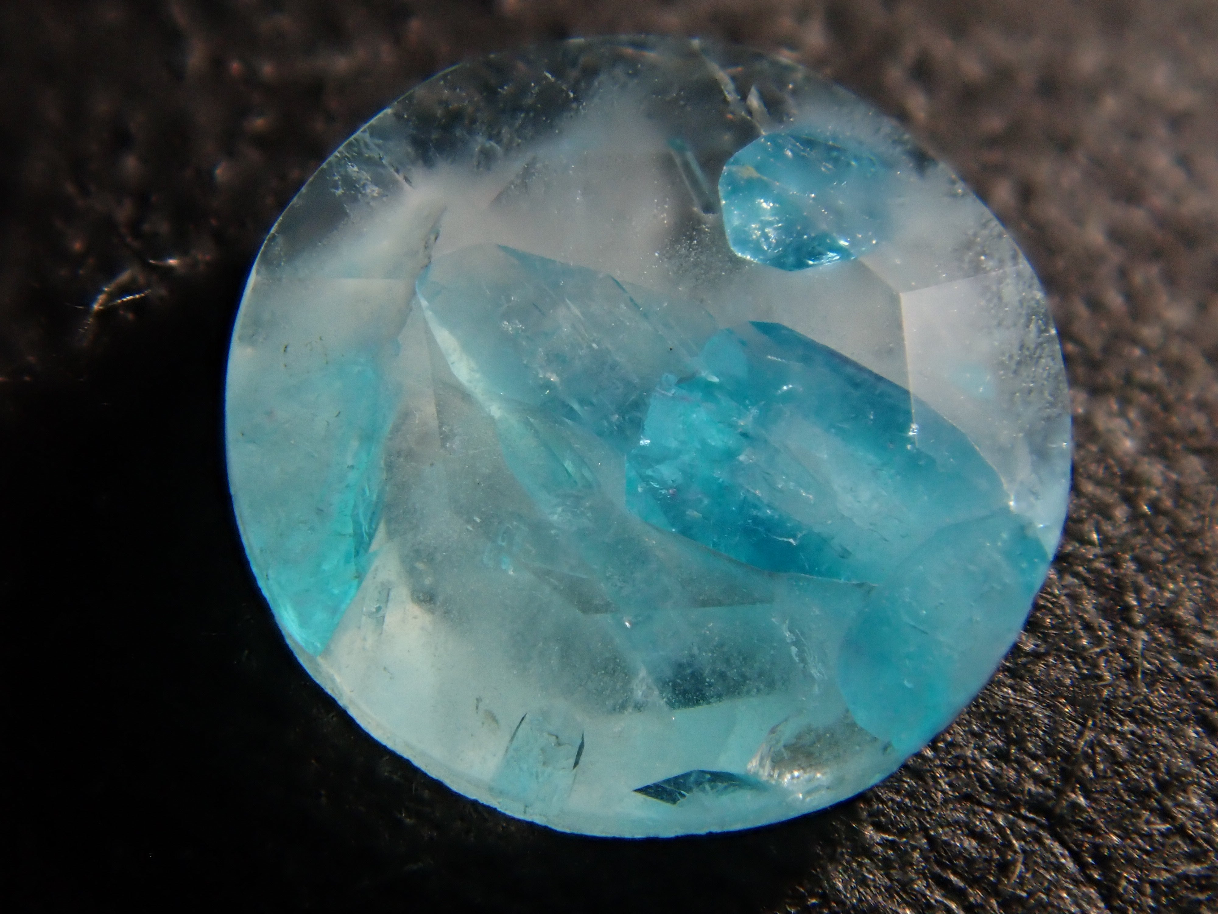 【12555695掲載】ブラジル産パライバトルマリンインクォーツ 0.313ctルース