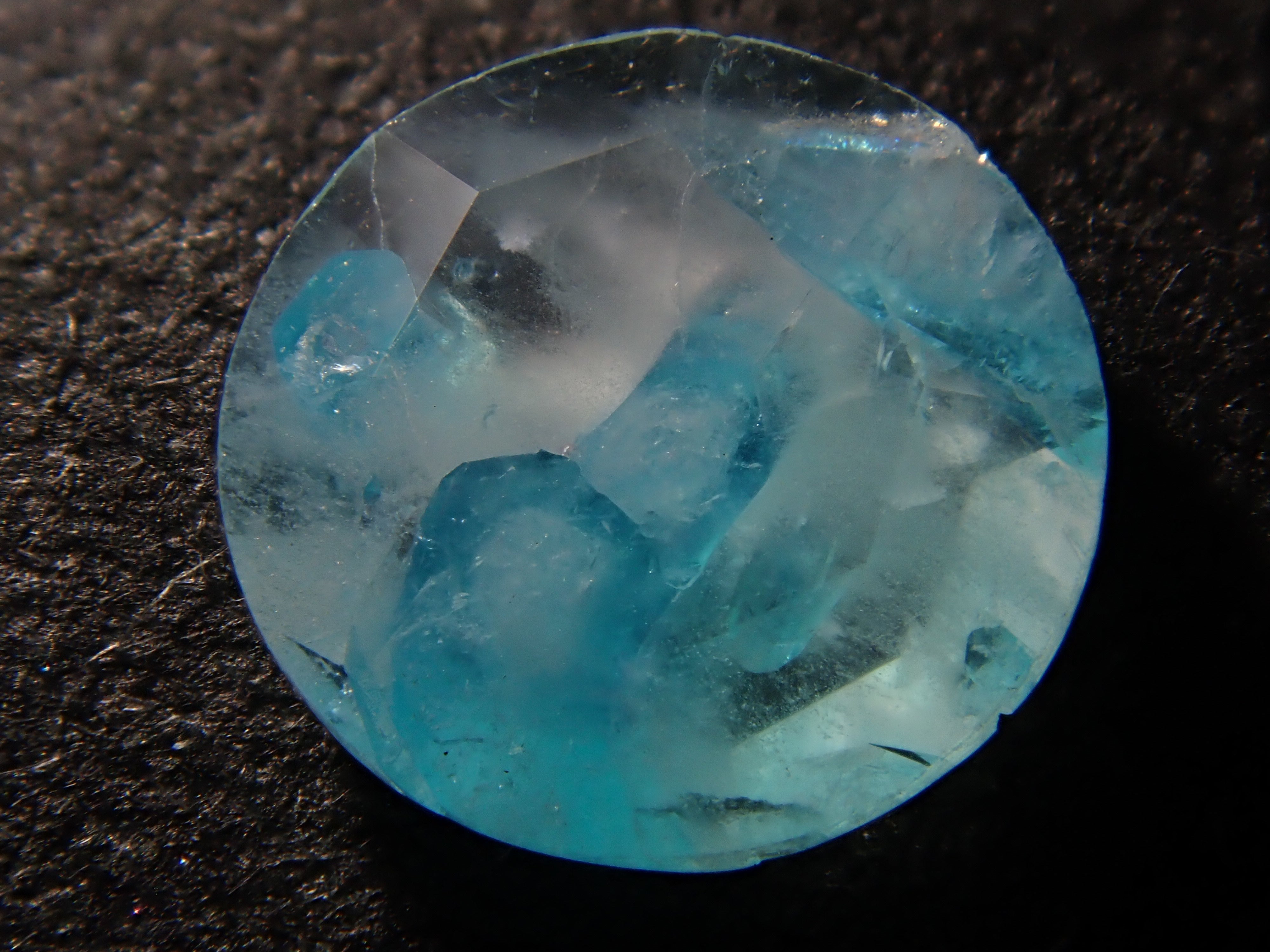 【12555695掲載】ブラジル産パライバトルマリンインクォーツ 0.313ctルース