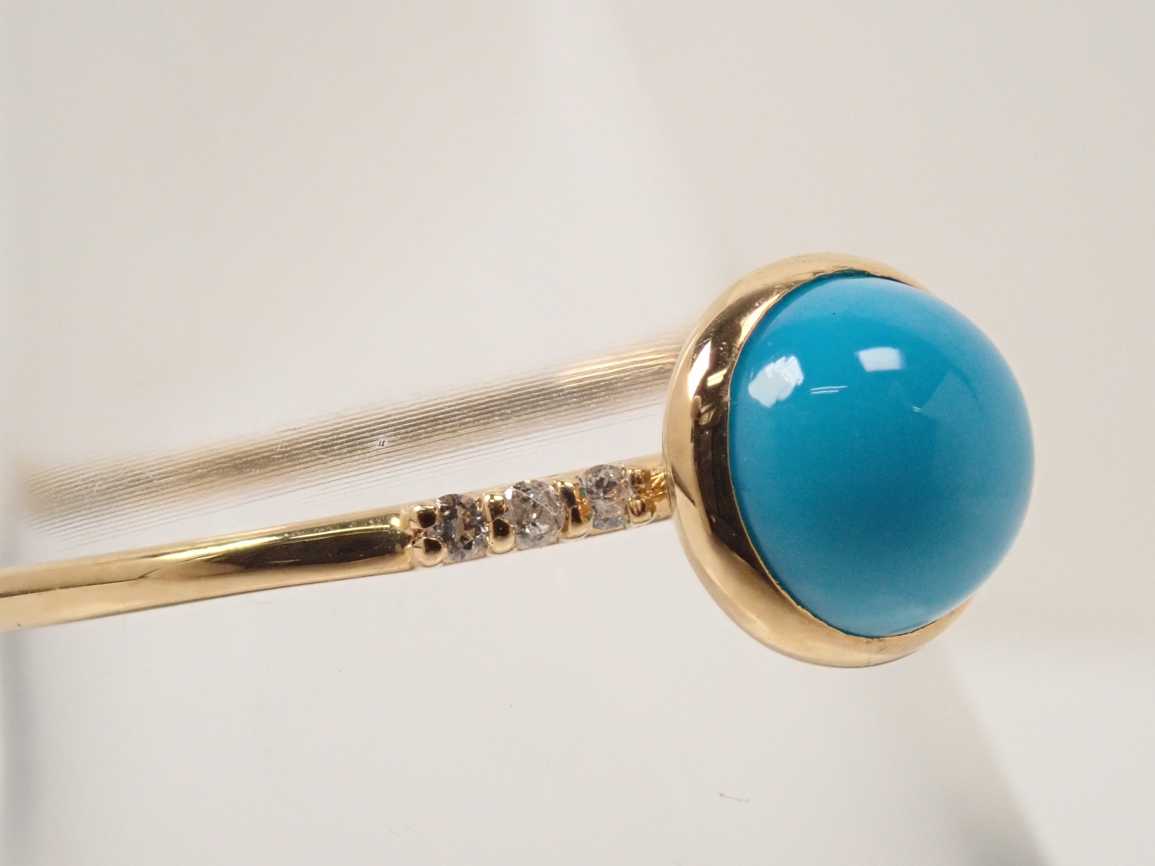 【22602555掲載】K18 ターコイズ リング