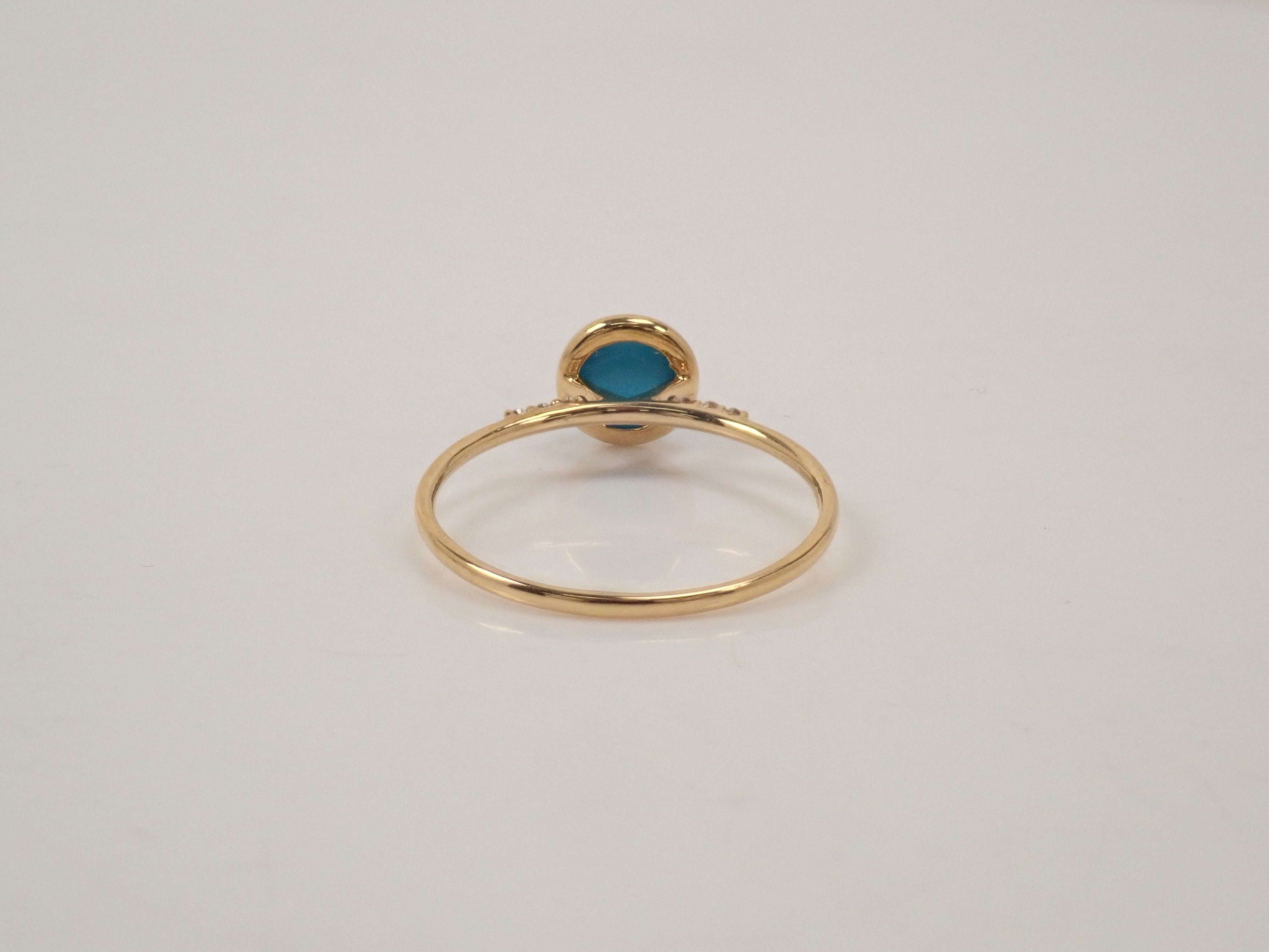 【22602555掲載】K18 ターコイズ リング