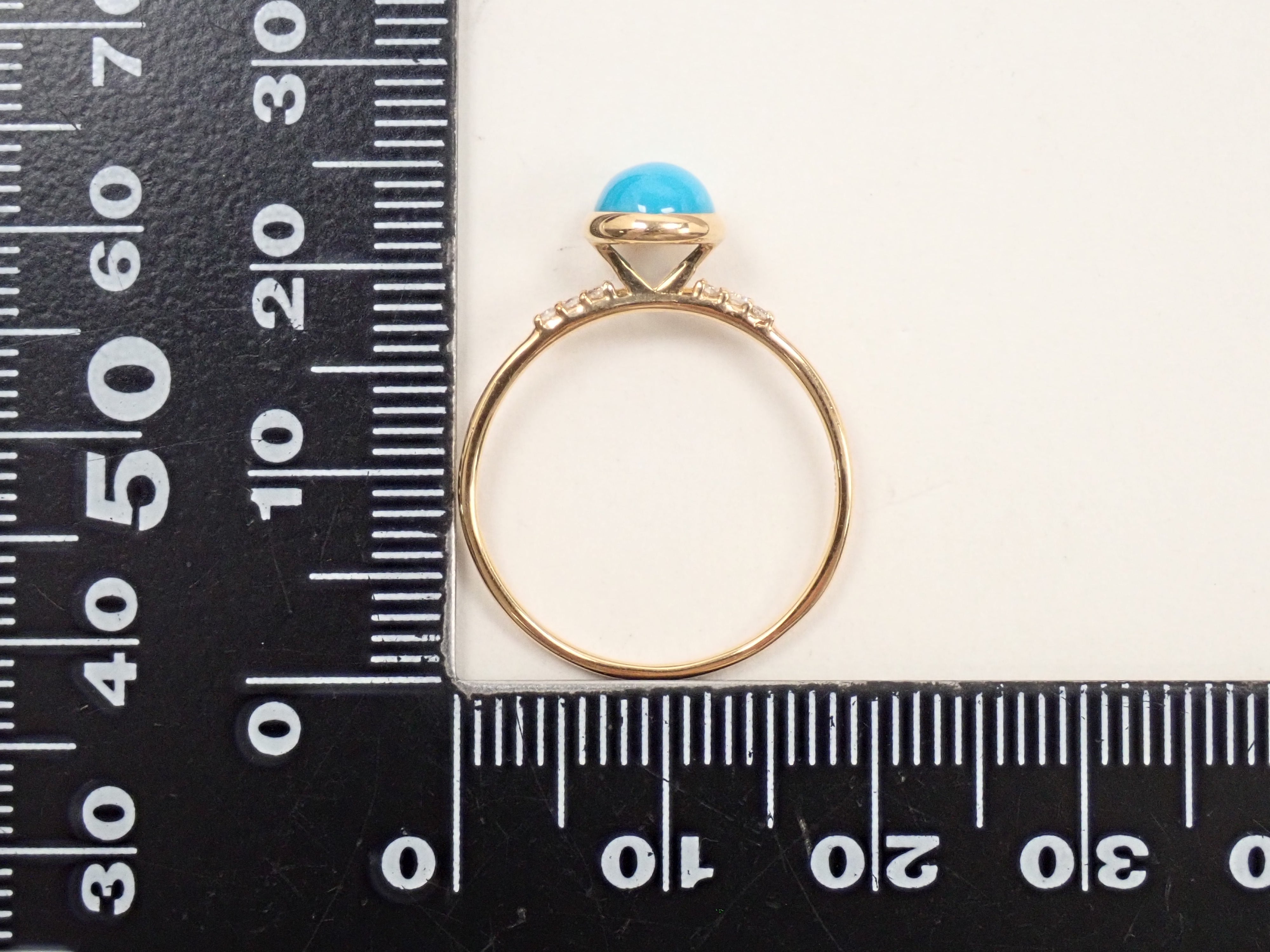 【22602555掲載】K18 ターコイズ リング