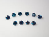 Limited to 10 stones: Blue diamond rough and loose stone set of 2 (treated) Multiple purchase discount