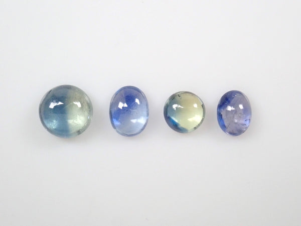 [On sale from 10pm on 4/13] Bicolor sapphire x 1 (cabochon cut) {Multiple purchase discount}