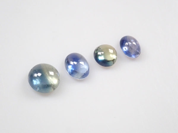[On sale from 10pm on 4/13] Bicolor sapphire x 1 (cabochon cut) {Multiple purchase discount}